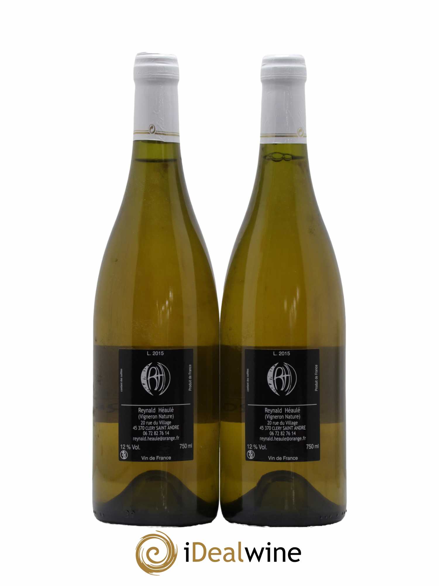 Vin de France Clos Belle-Croix Rive Droite Domaine Reynald Héaulé 2015 - Lot de 2 bouteilles - 1