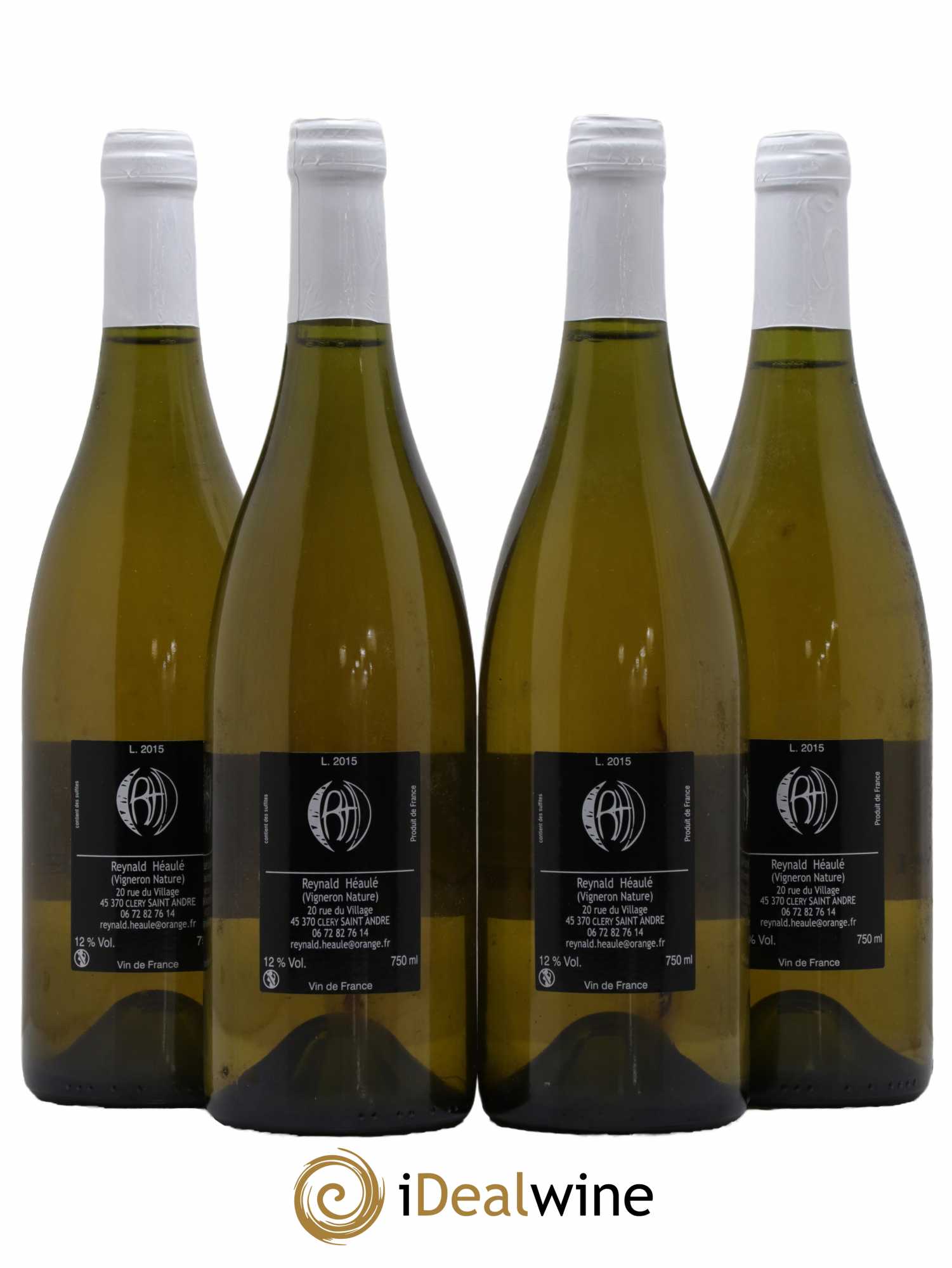 Vin de France Clos Belle-Croix Rive Droite Domaine Reynald Héaulé 2015 - Lot de 4 bouteilles - 1