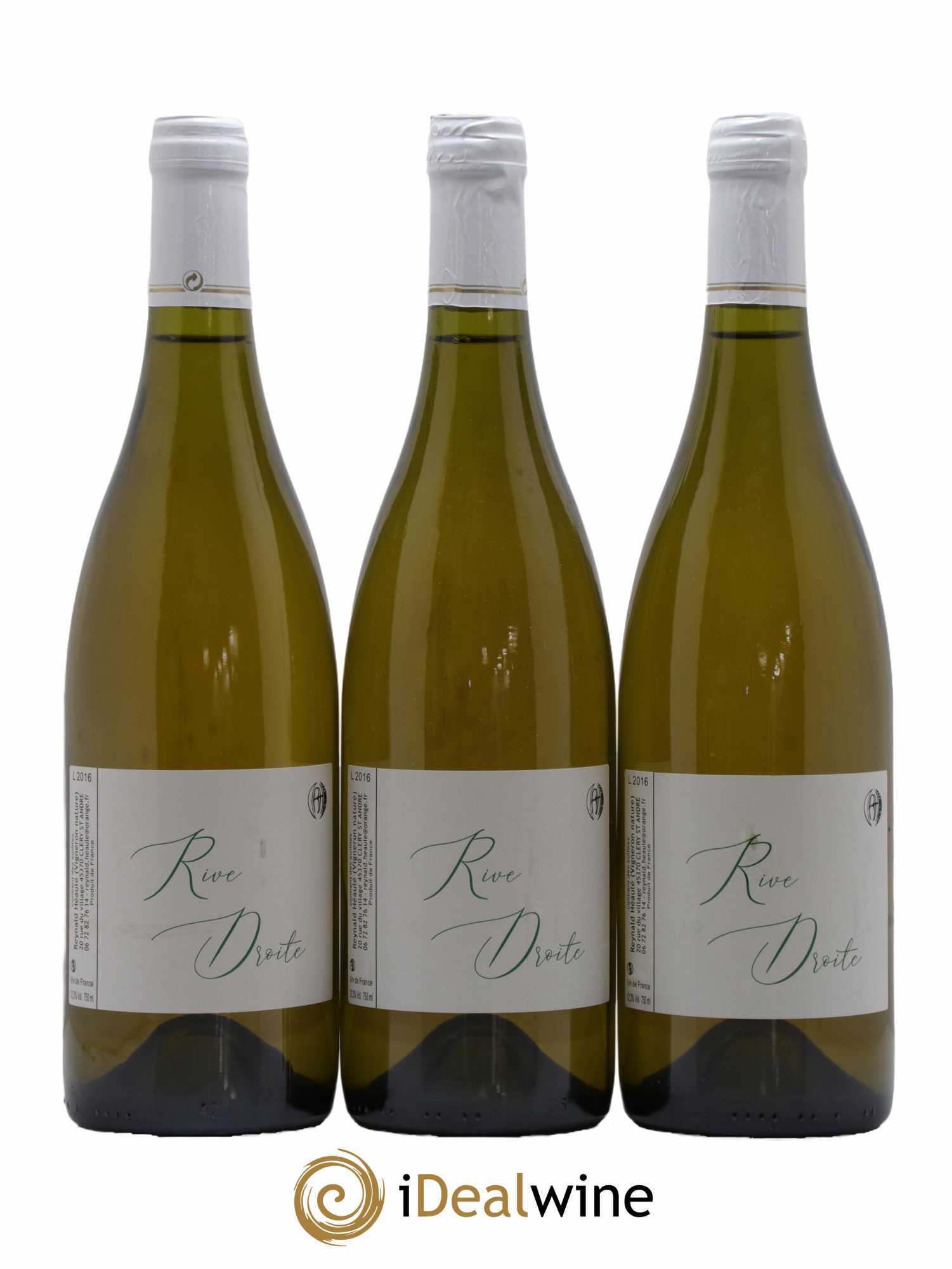 Vin de France Rive Droite Domaine Reynald Héaulé 2016 - Lot de 3 bouteilles - 0