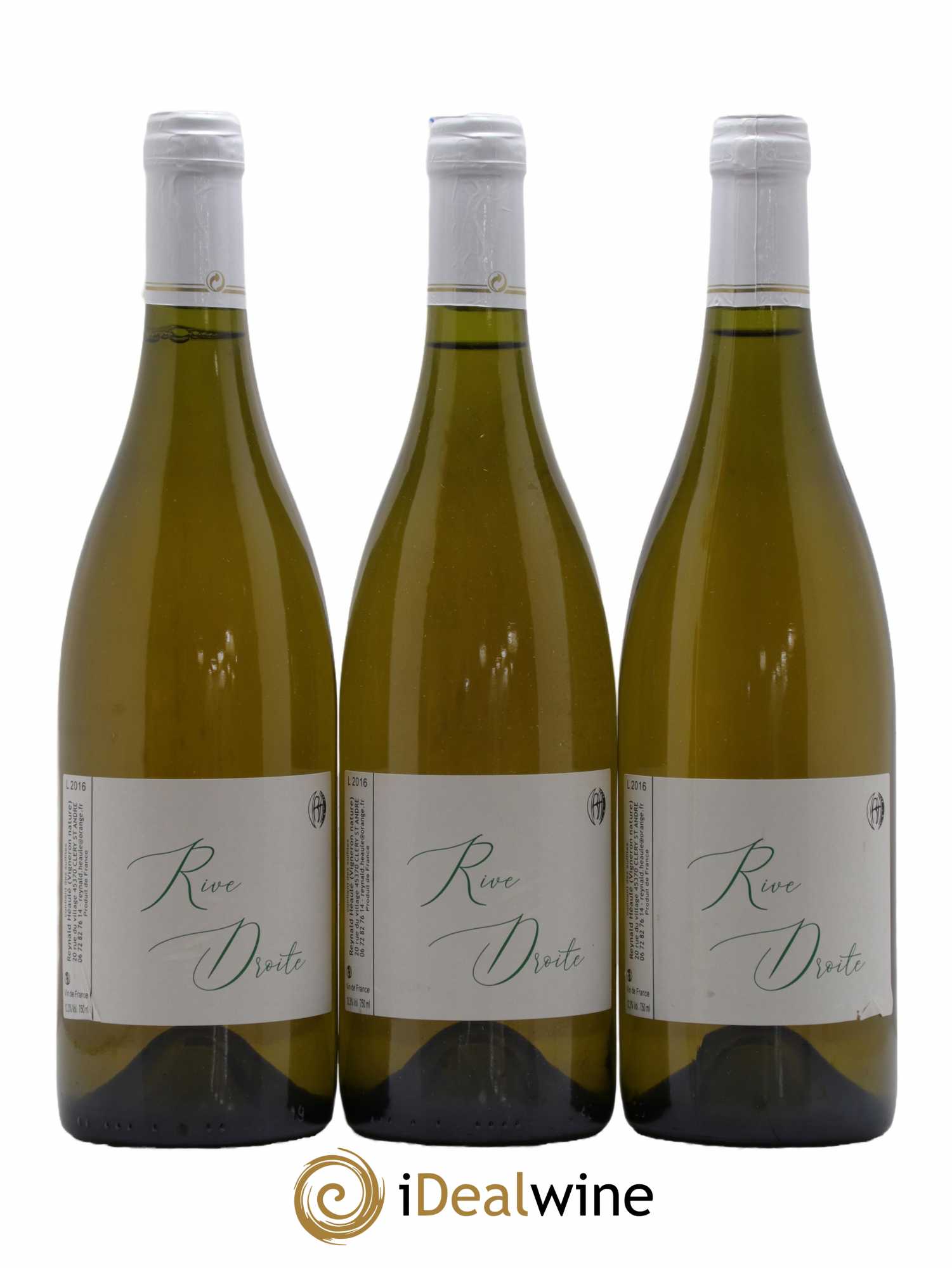 Vin de France Rive Droite Domaine Reynald Héaulé 2016 - Lot de 3 bouteilles - 0