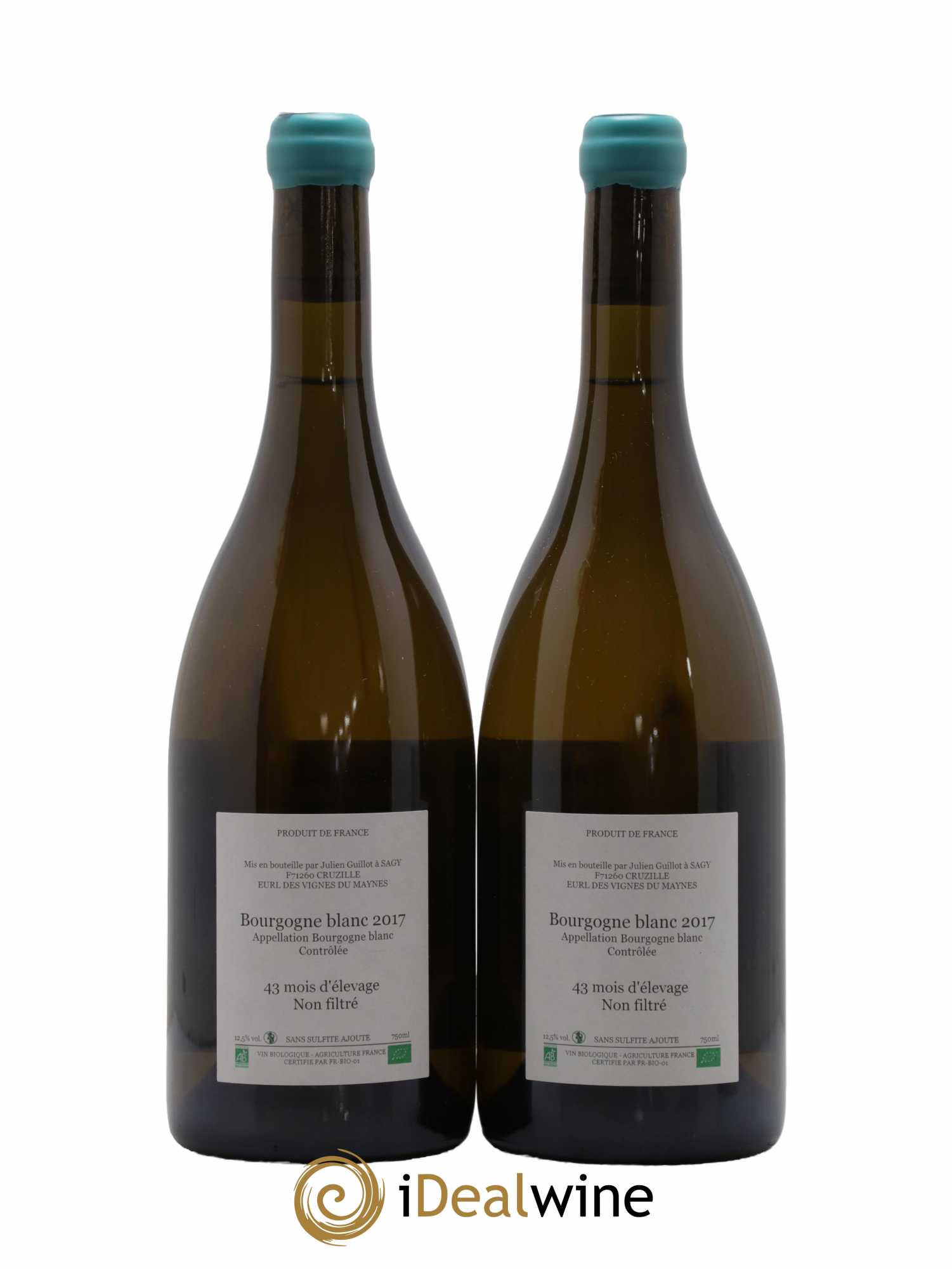 Bourgogne Léandre l'Homme Lion Les Vignes du Maynes 2017 - Lot de 2 bouteilles - 1