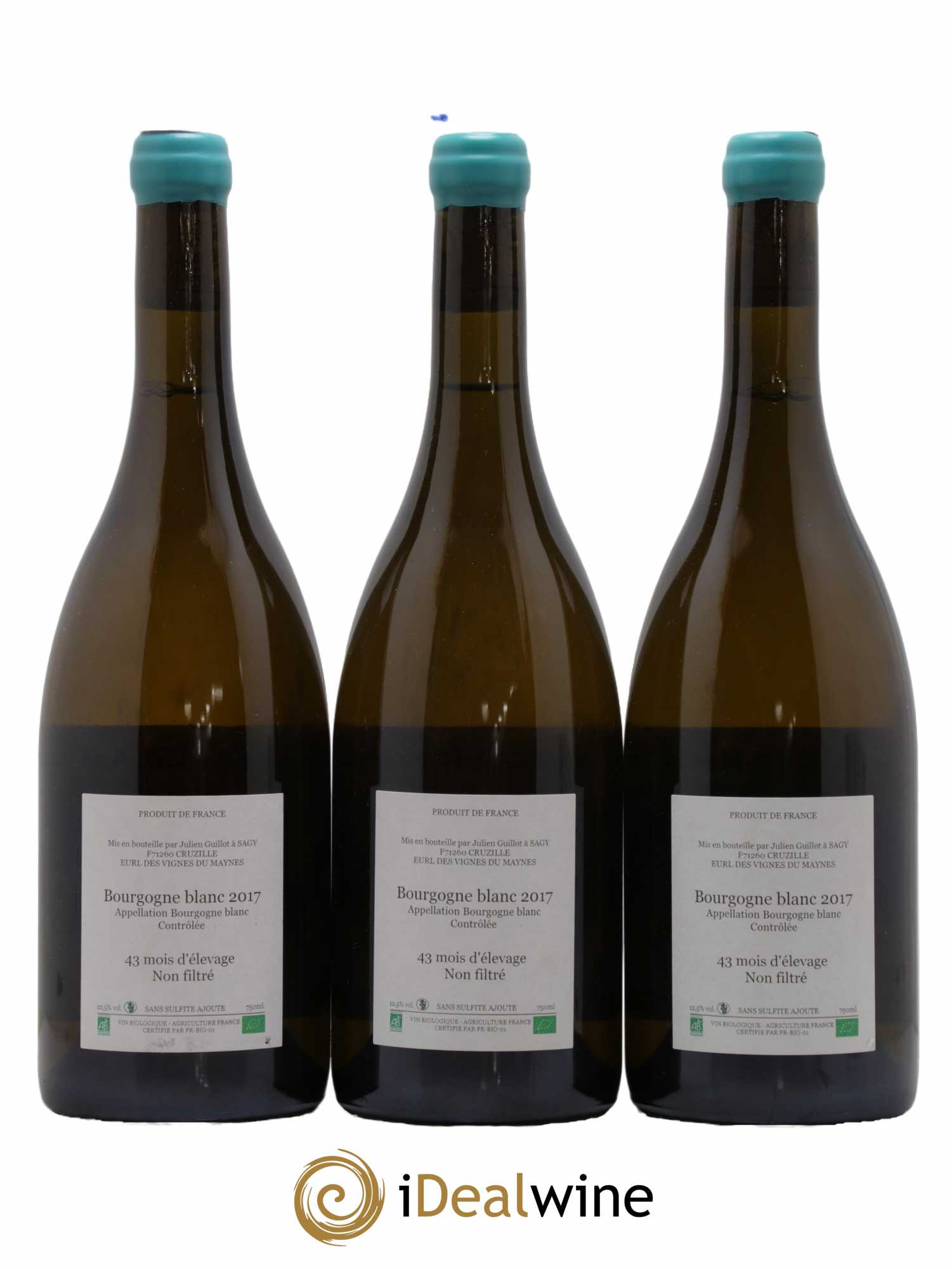 Bourgogne Léandre l'Homme Lion Les Vignes du Maynes 2017 - Lot de 3 bouteilles - 1