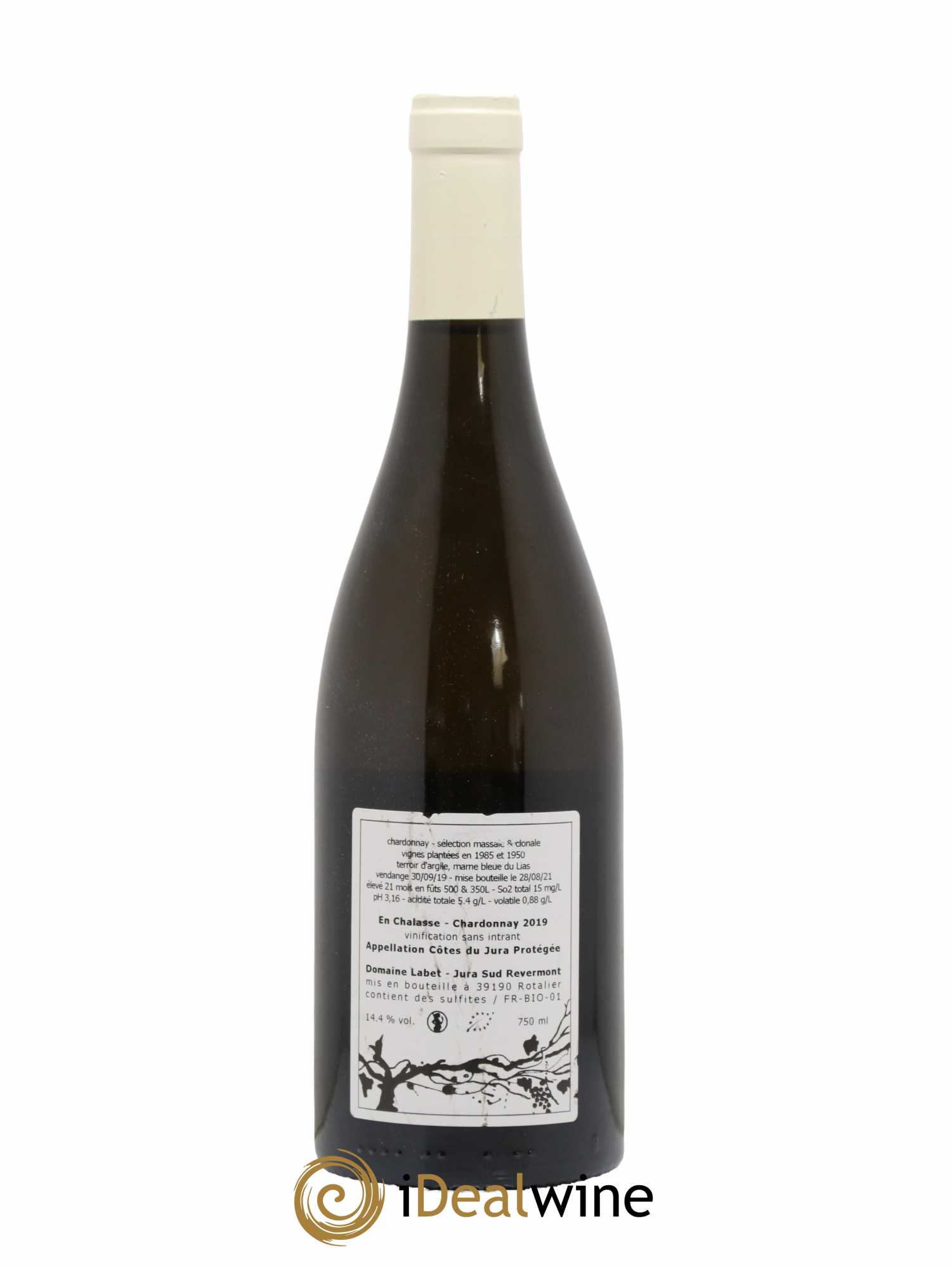 Côtes du Jura Chardonnay En Chalasse Romain - Julien - Charline Labet 2019 - Lot de 1 bouteille - 1