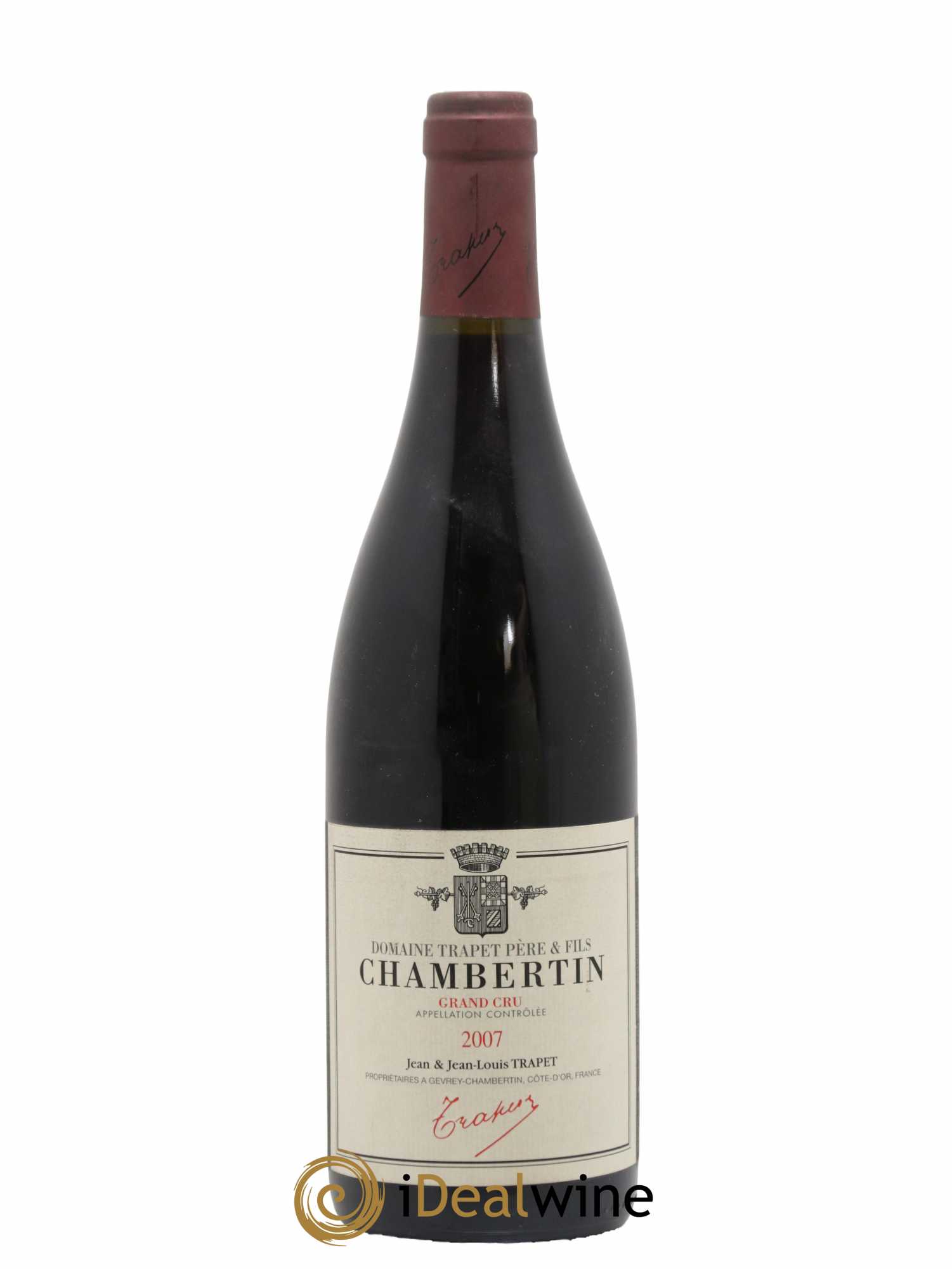 Chambertin Grand Cru Domaine Trapet 2007 - Lot de 1 bouteille - 0