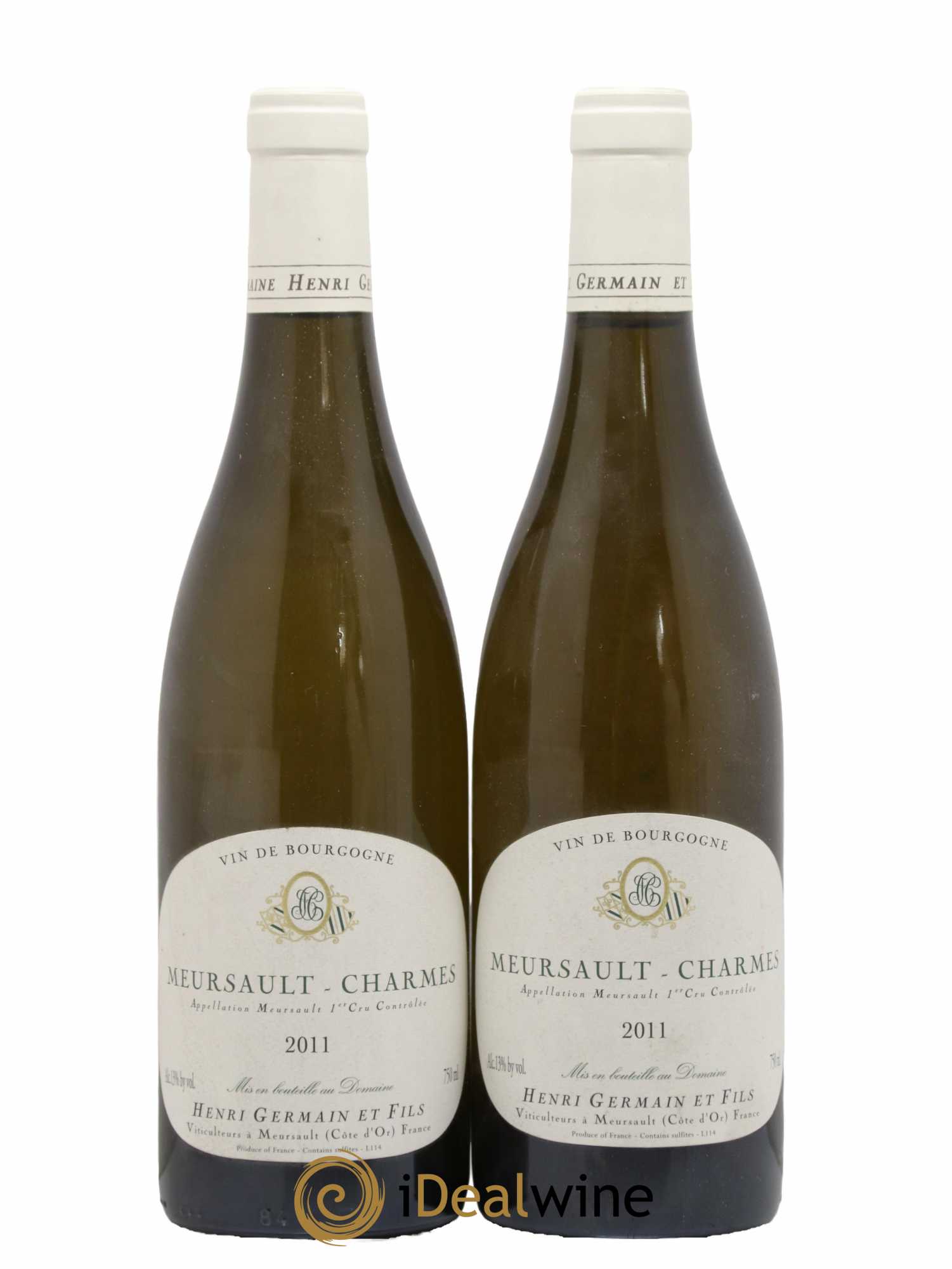 Meursault 1er Cru Charmes Henri Germain 2011 - Lot de 2 bouteilles - 0