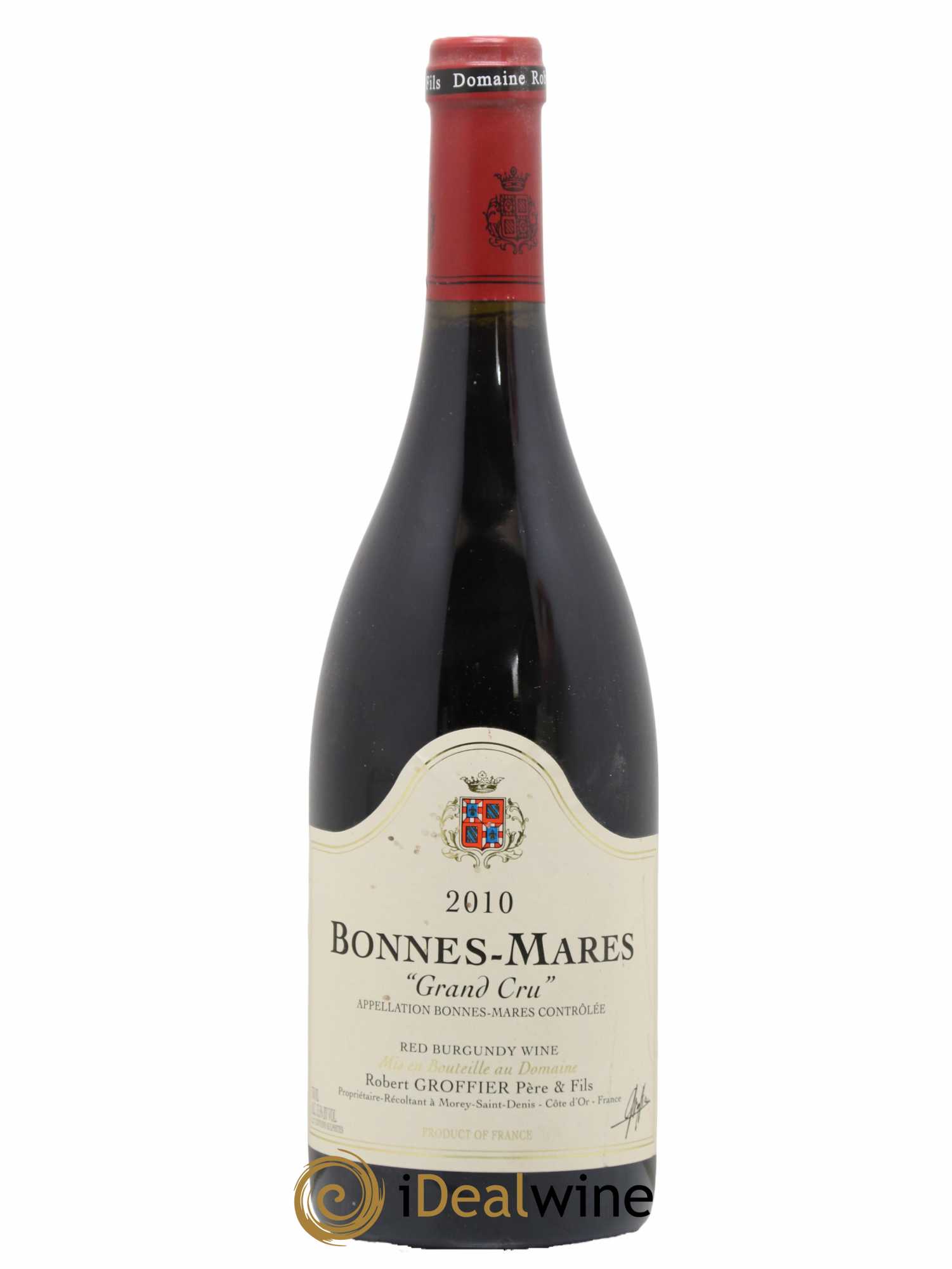 Bonnes-Mares Grand Cru Robert Groffier Père & Fils (Domaine) 2010 - Lot de 1 bouteille - 0