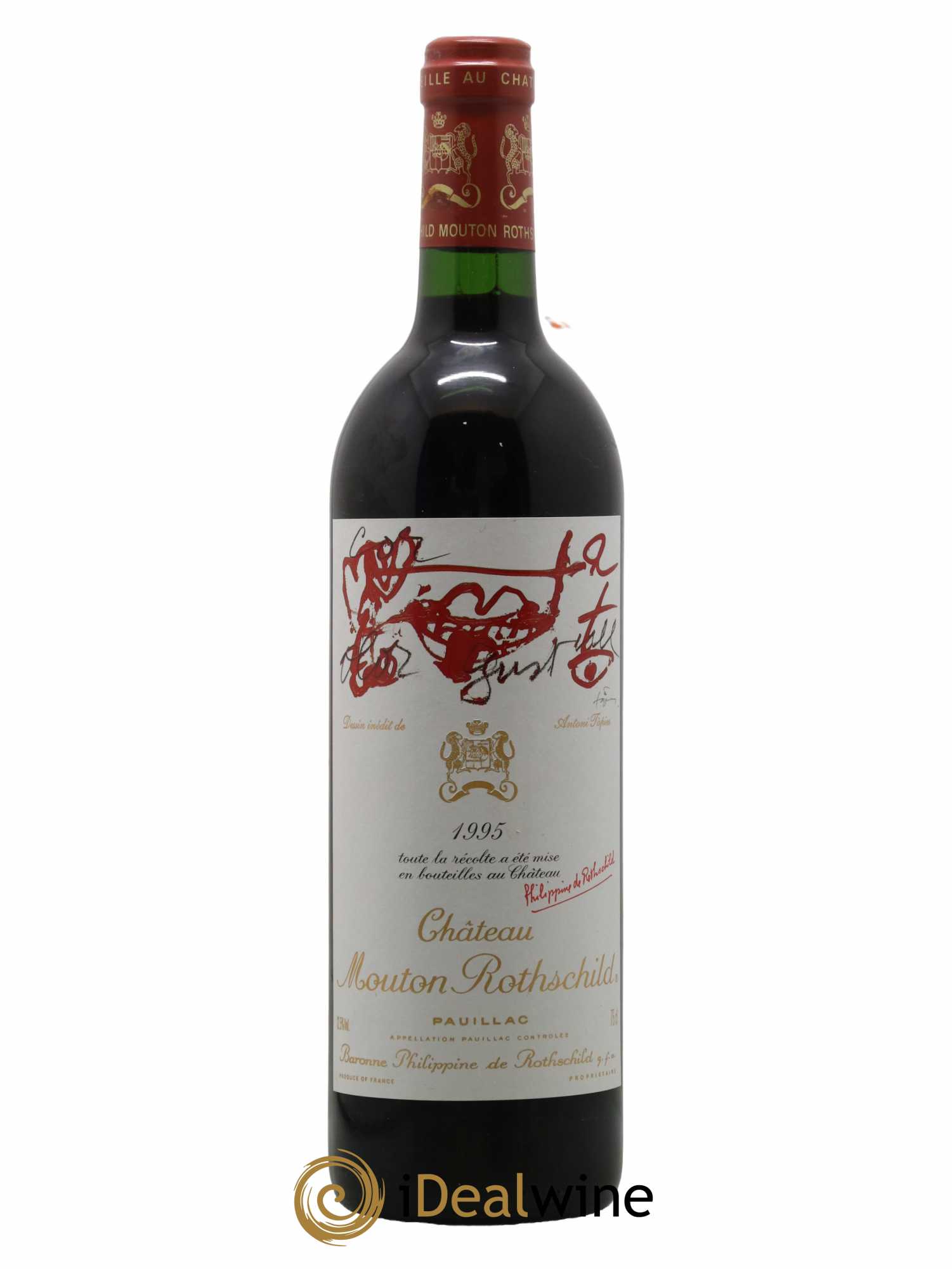 Château Mouton Rothschild 1er Grand Cru Classé 1995 - Lot de 1 bouteille - 0