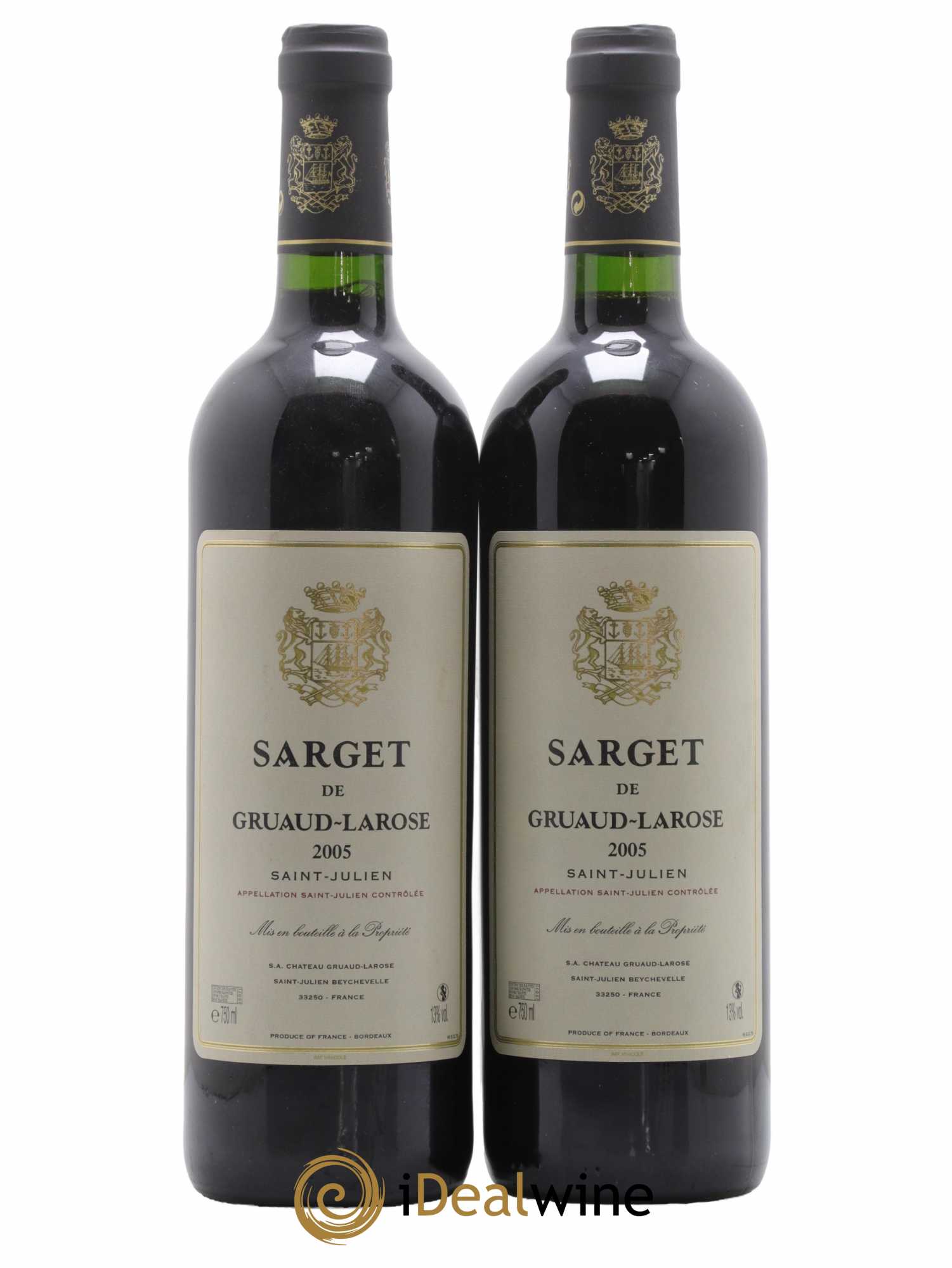 Sarget de Gruaud Larose Second Vin 2005 - Lot de 2 bouteilles - 0