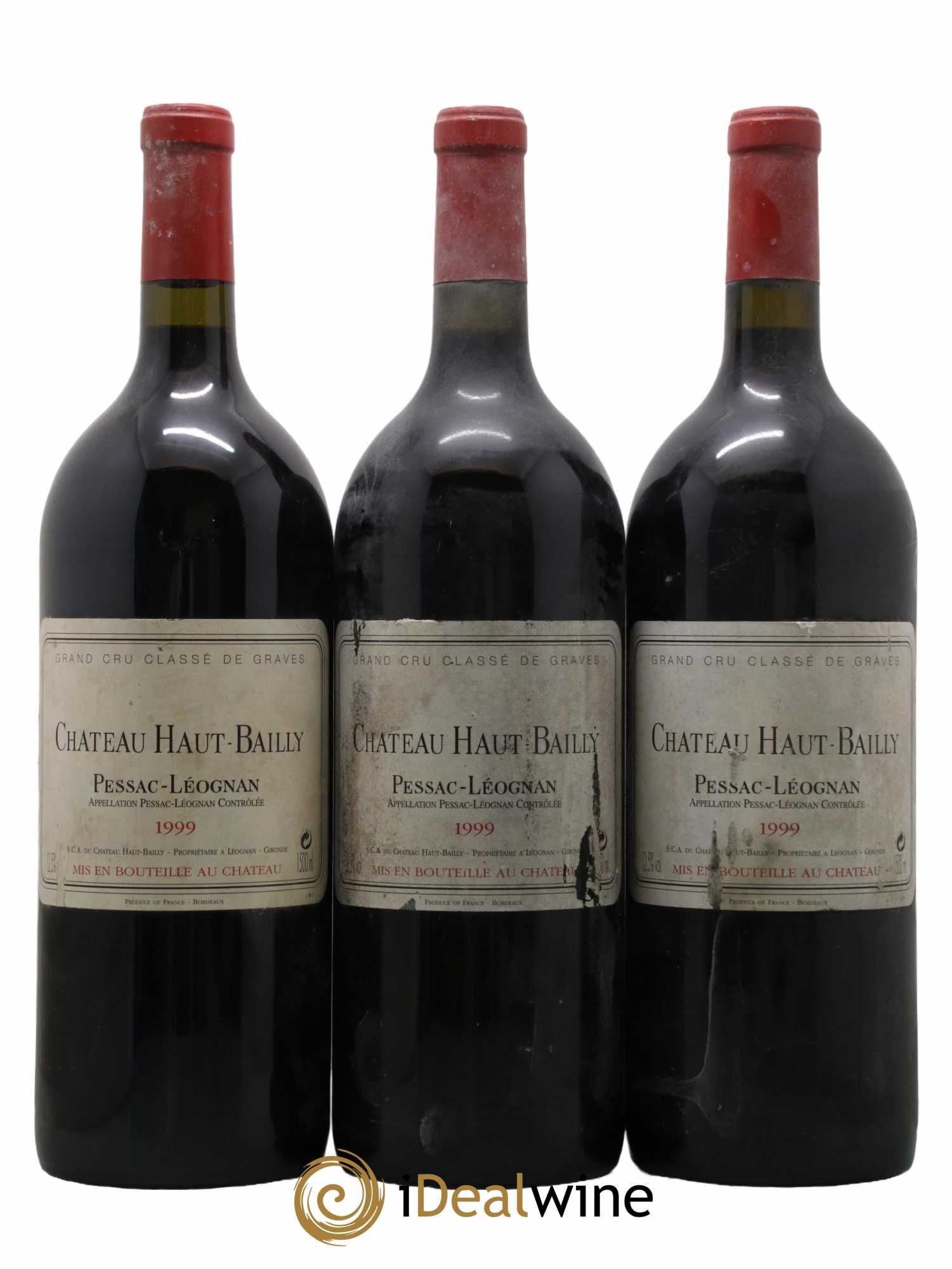 Château Haut-Bailly Cru Classé de Graves 1999 - Lot de 3 magnums - 0