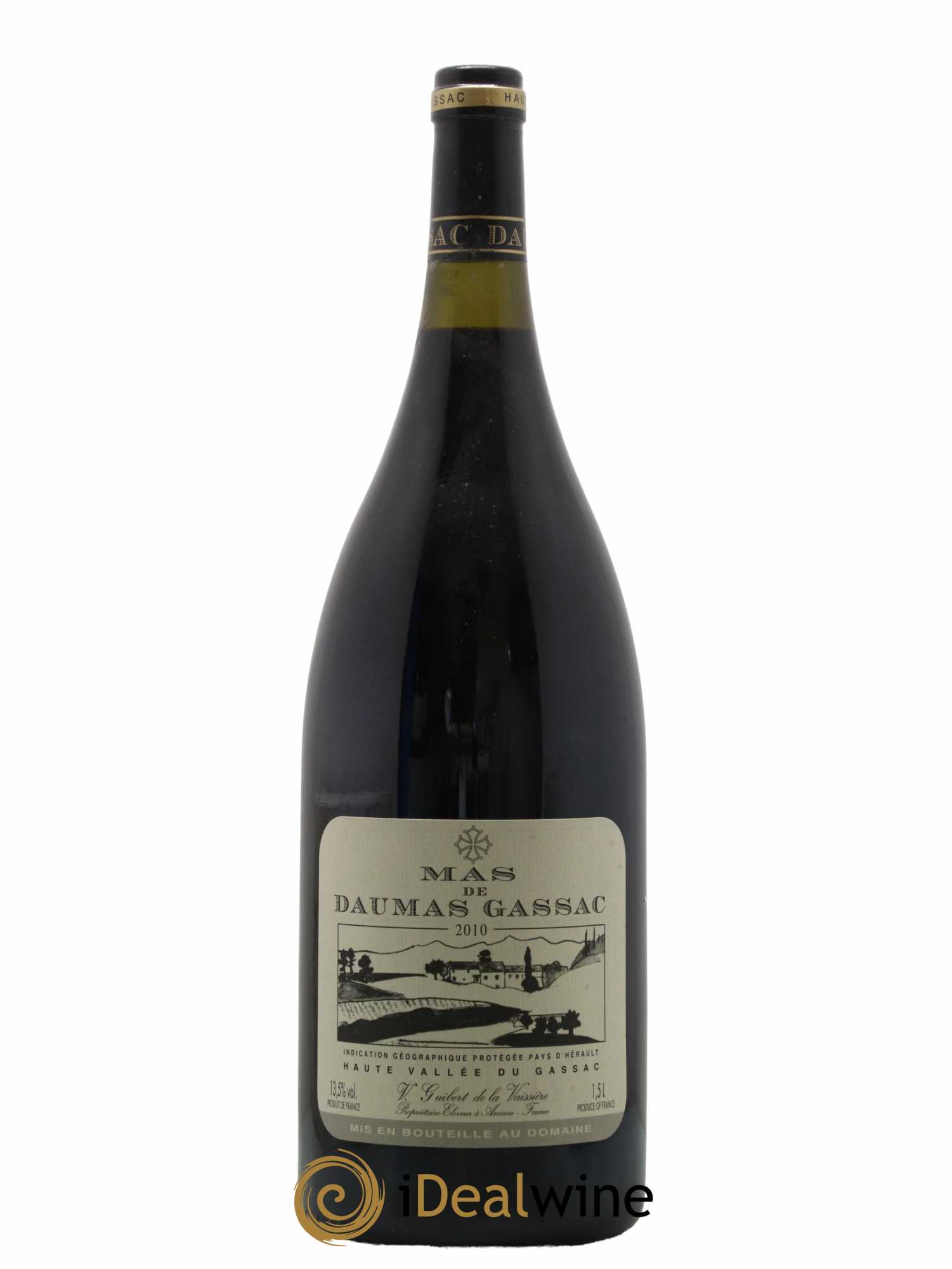 Saint-Guilhem-le-Désert - Cité d'Aniane Mas Daumas Gassac Famille Guibert de La Vaissière 2010 - Lot de 1 magnum - 0