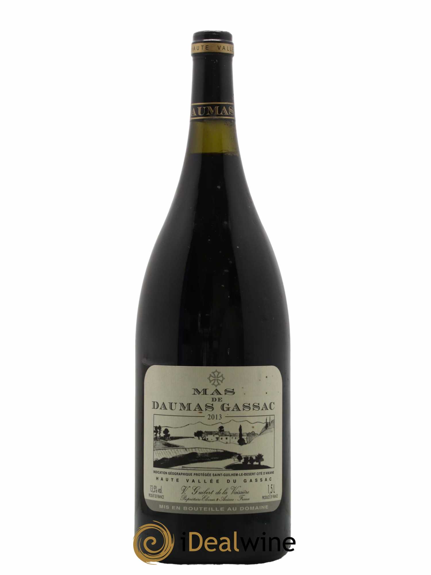 Saint-Guilhem-le-Désert - Cité d'Aniane Mas Daumas Gassac Famille Guibert de La Vaissière 2013 - Lot de 1 magnum - 0