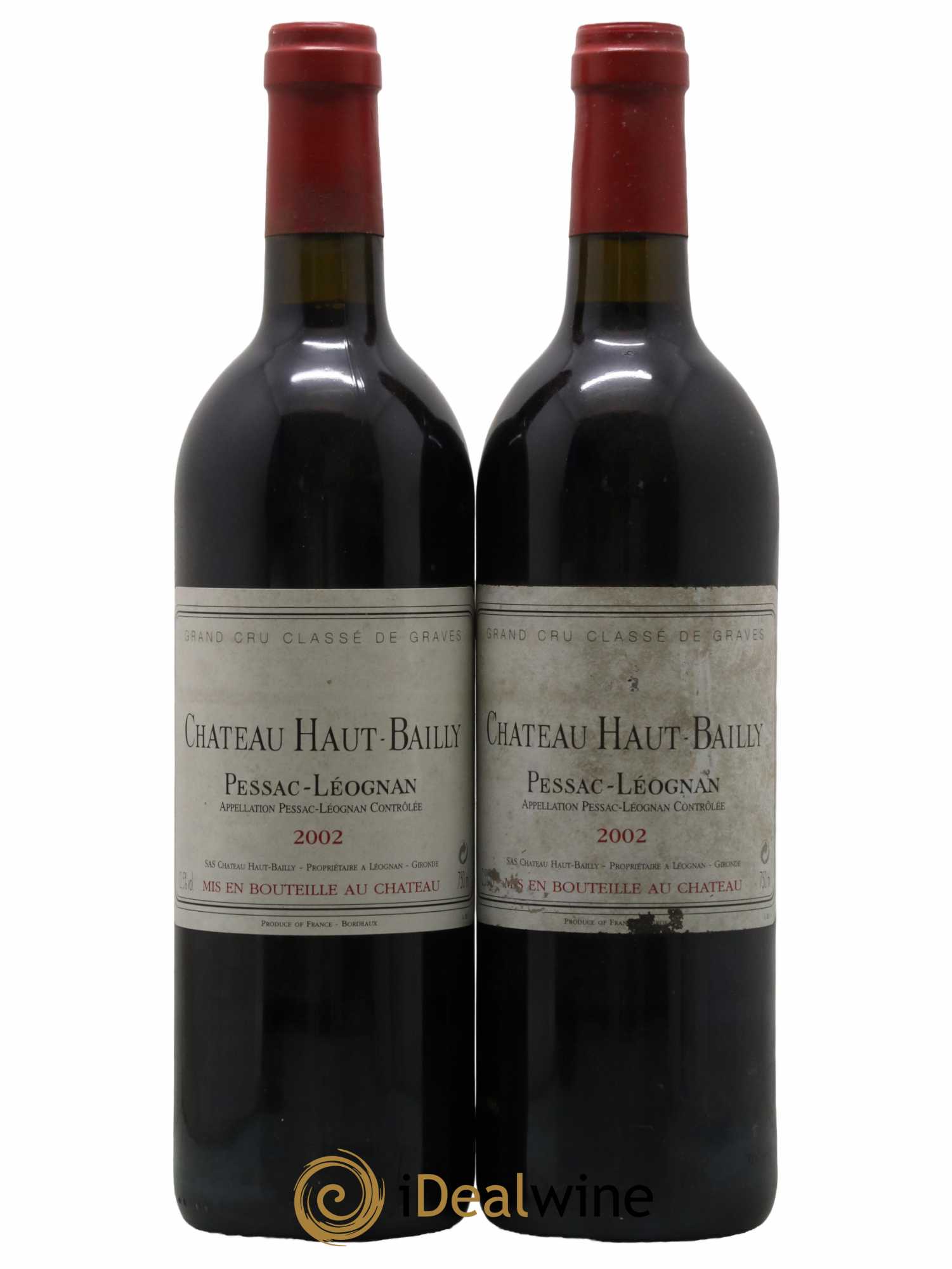 Château Haut-Bailly Cru Classé de Graves 2002 - Lot de 2 bouteilles - 0