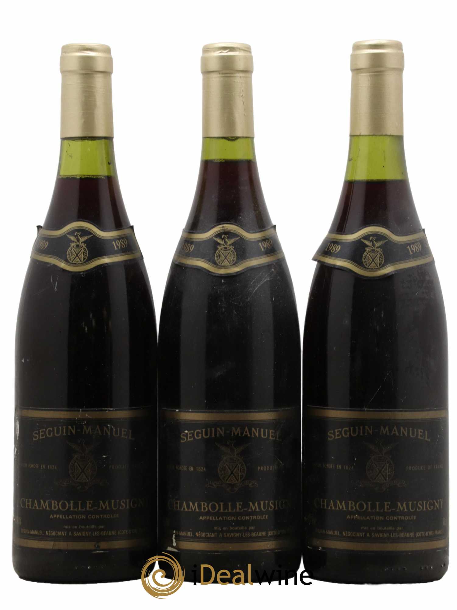 Chambolle-Musigny Domaine Seguin Manuel 1989 - Lot de 3 bouteilles - 0