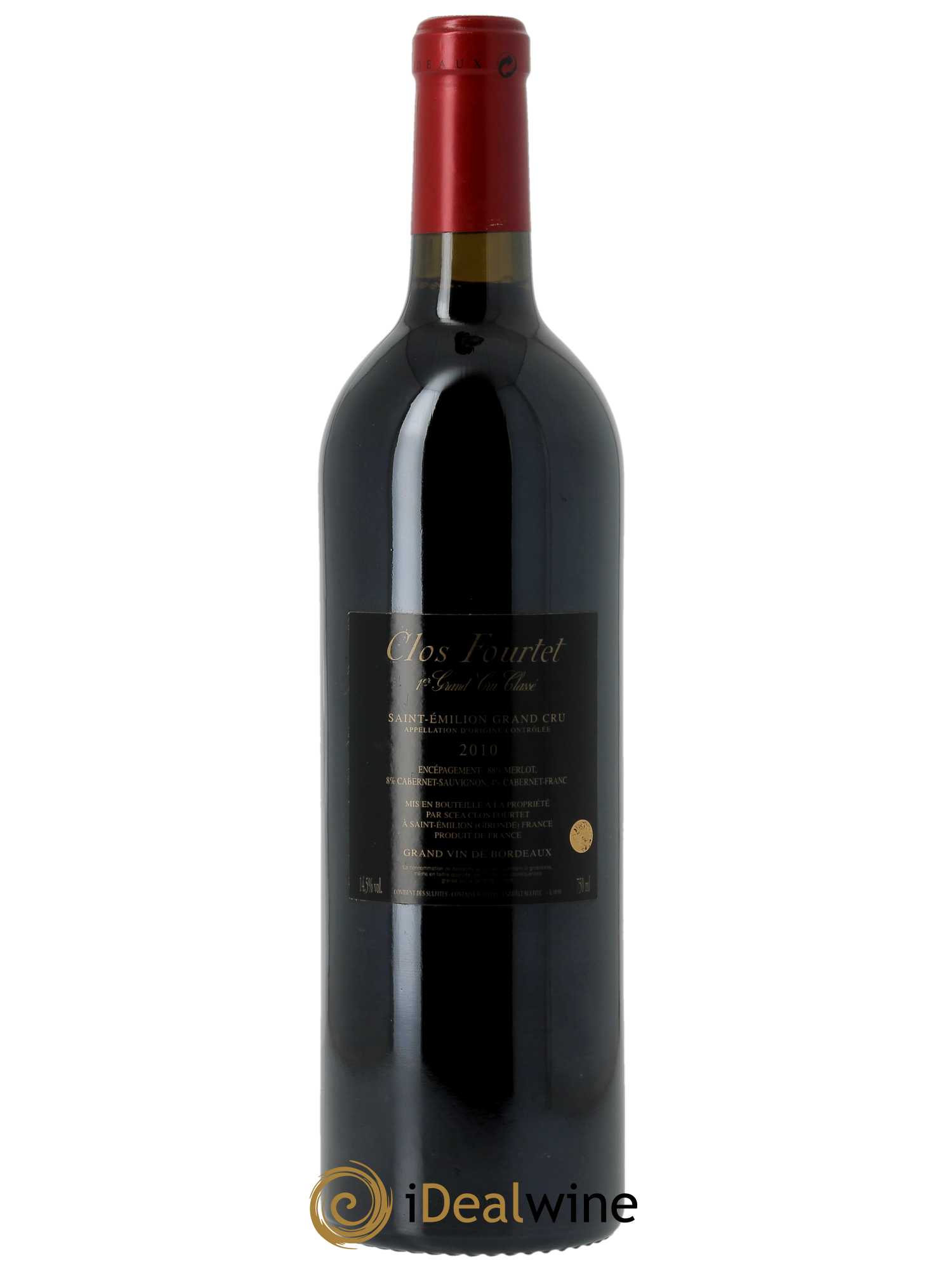 Clos Fourtet 1er Grand Cru Classé B (OWC if 6 bts) 2010 - Lot of 1 bottle - 1