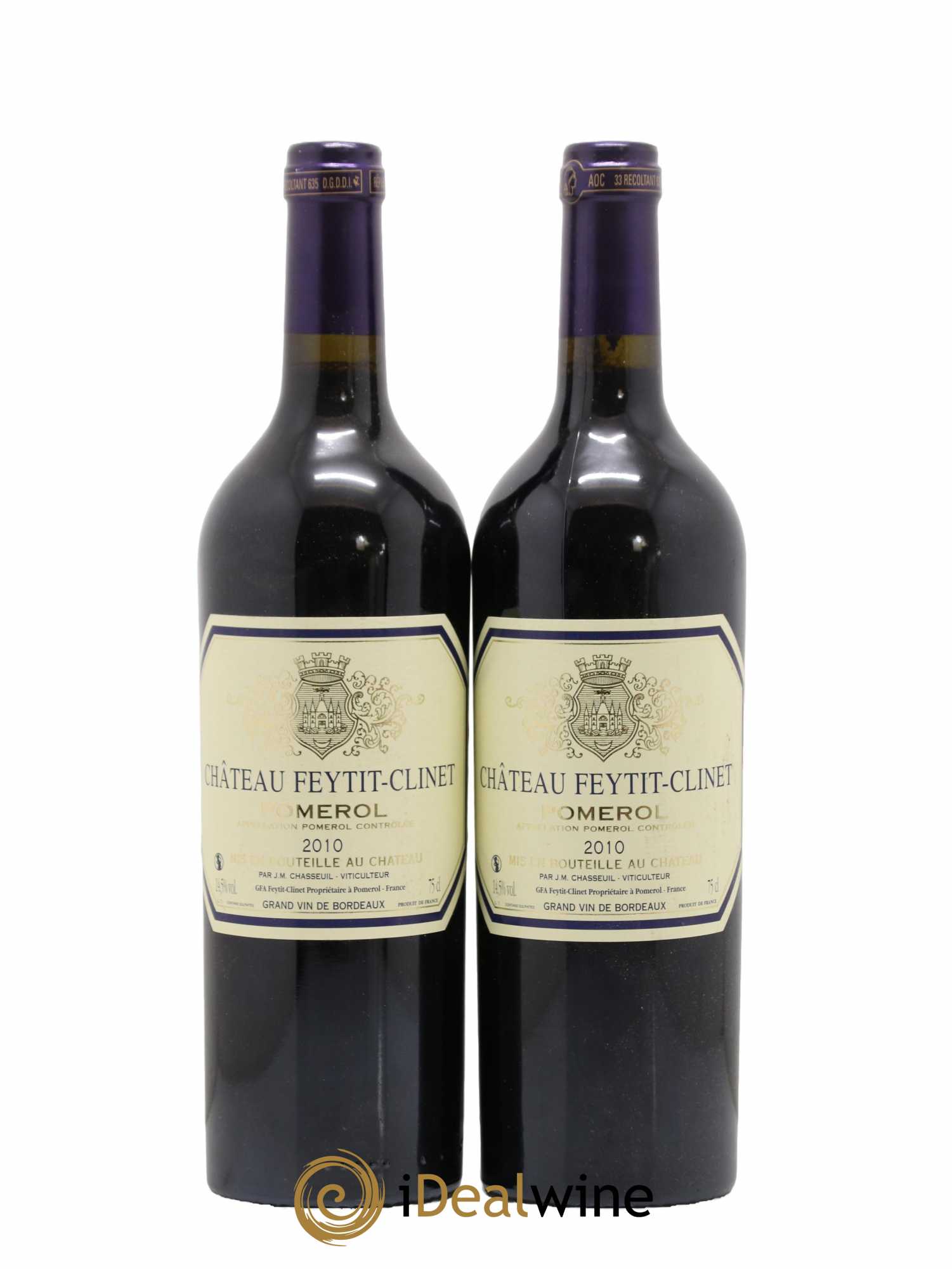 Château Feytit-Clinet 2010 - Lot de 2 bouteilles - 0