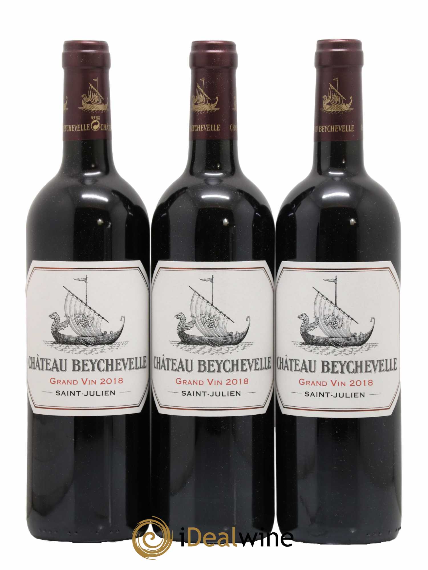 Château Beychevelle 4ème Grand Cru Classé 2018 - Lot de 3 bouteilles - 0