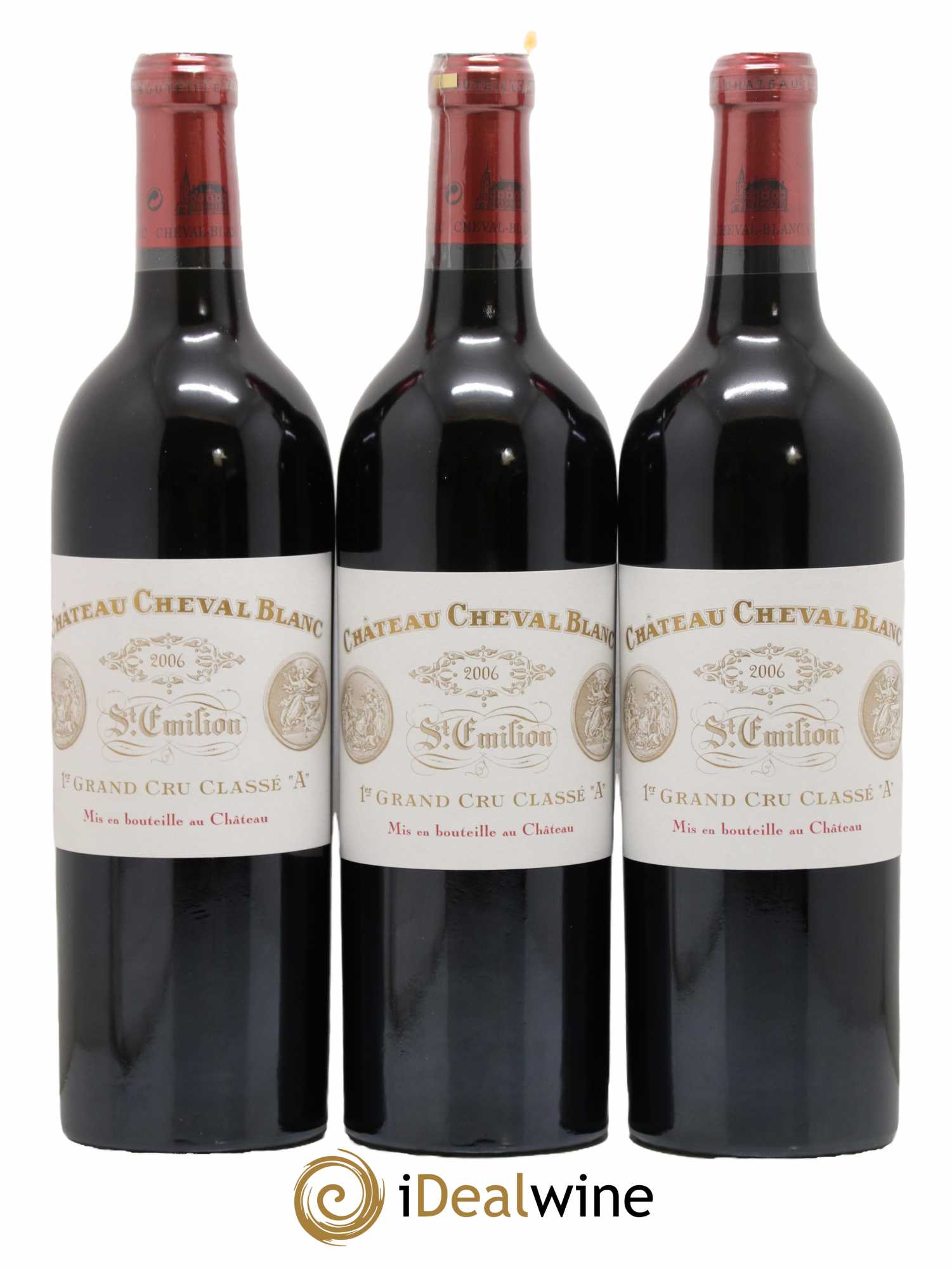 Château Cheval Blanc 1er Grand Cru Classé A 2006 - Lot de 3 bouteilles - 0