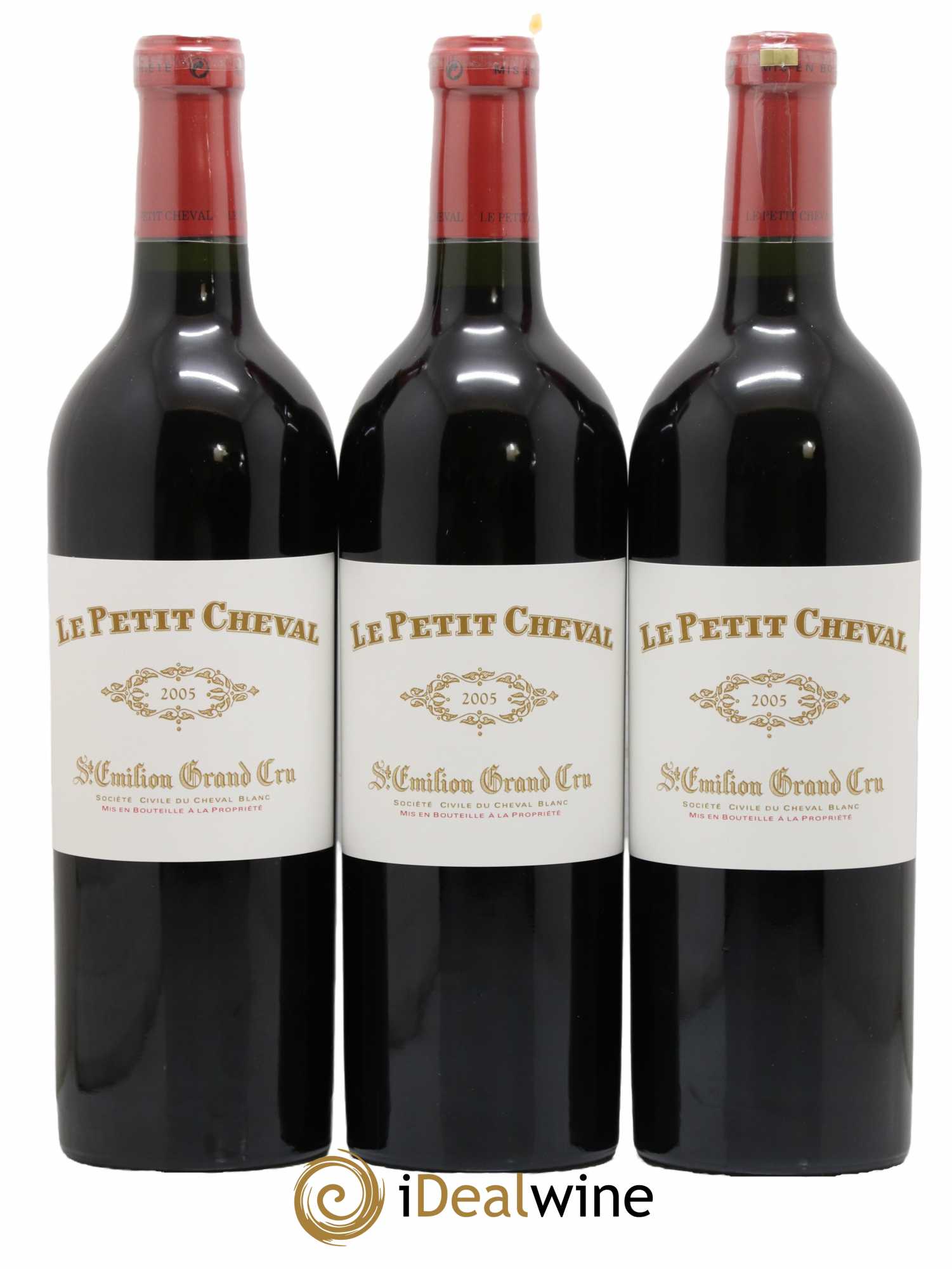 Le Petit Cheval Second Vin 2005 - Lot de 3 bouteilles - 0