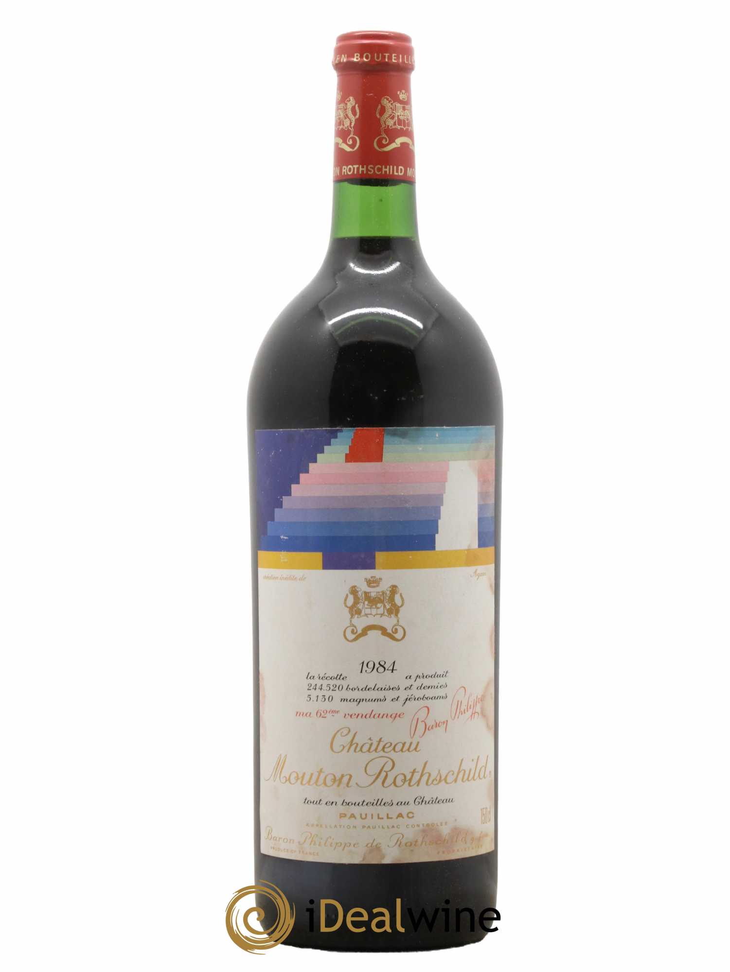 Château Mouton Rothschild 1er Grand Cru Classé 1984 - Lot de 1 magnum - 1