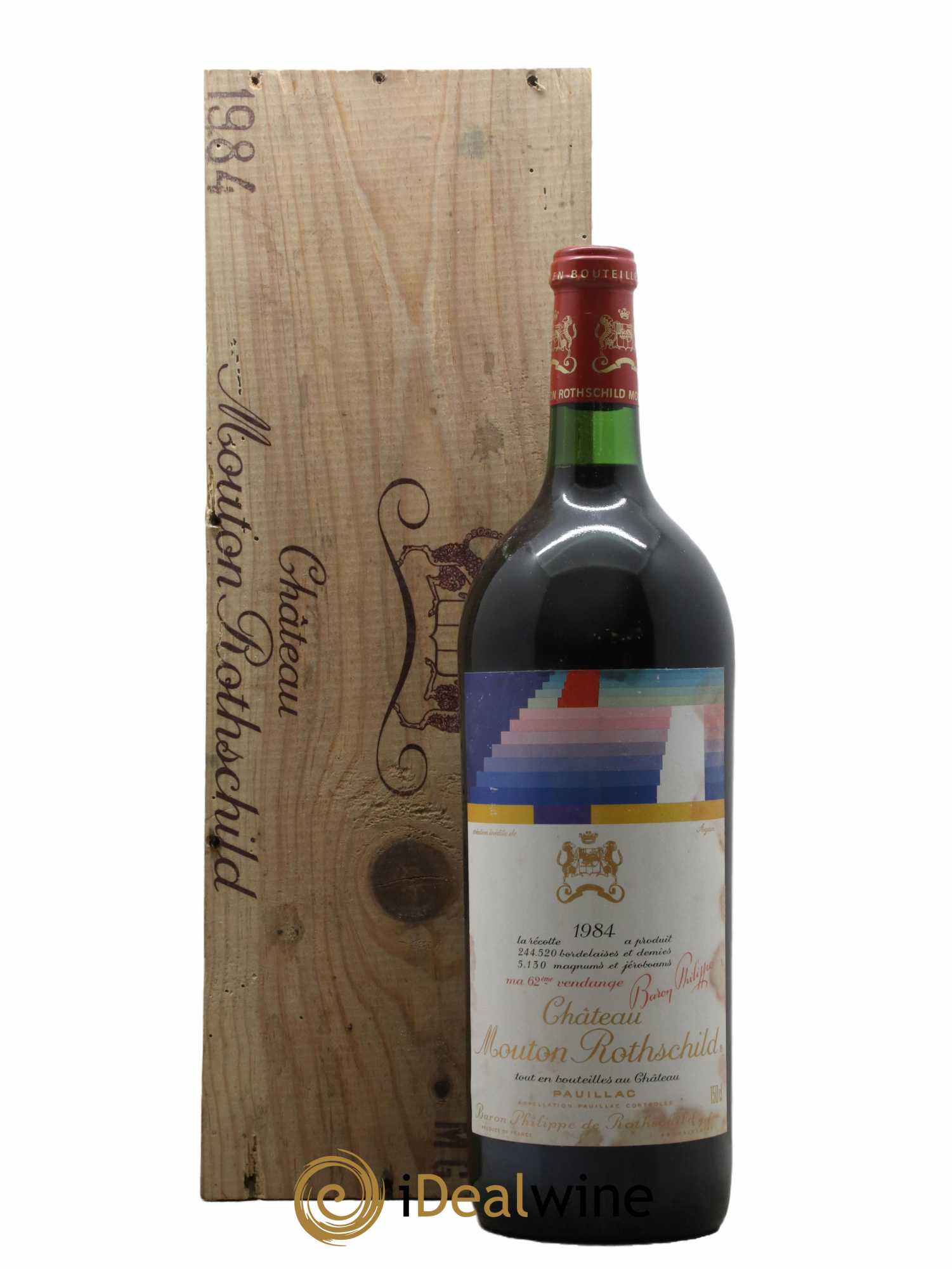 Château Mouton Rothschild 1er Grand Cru Classé 1984 - Lot de 1 magnum - 0