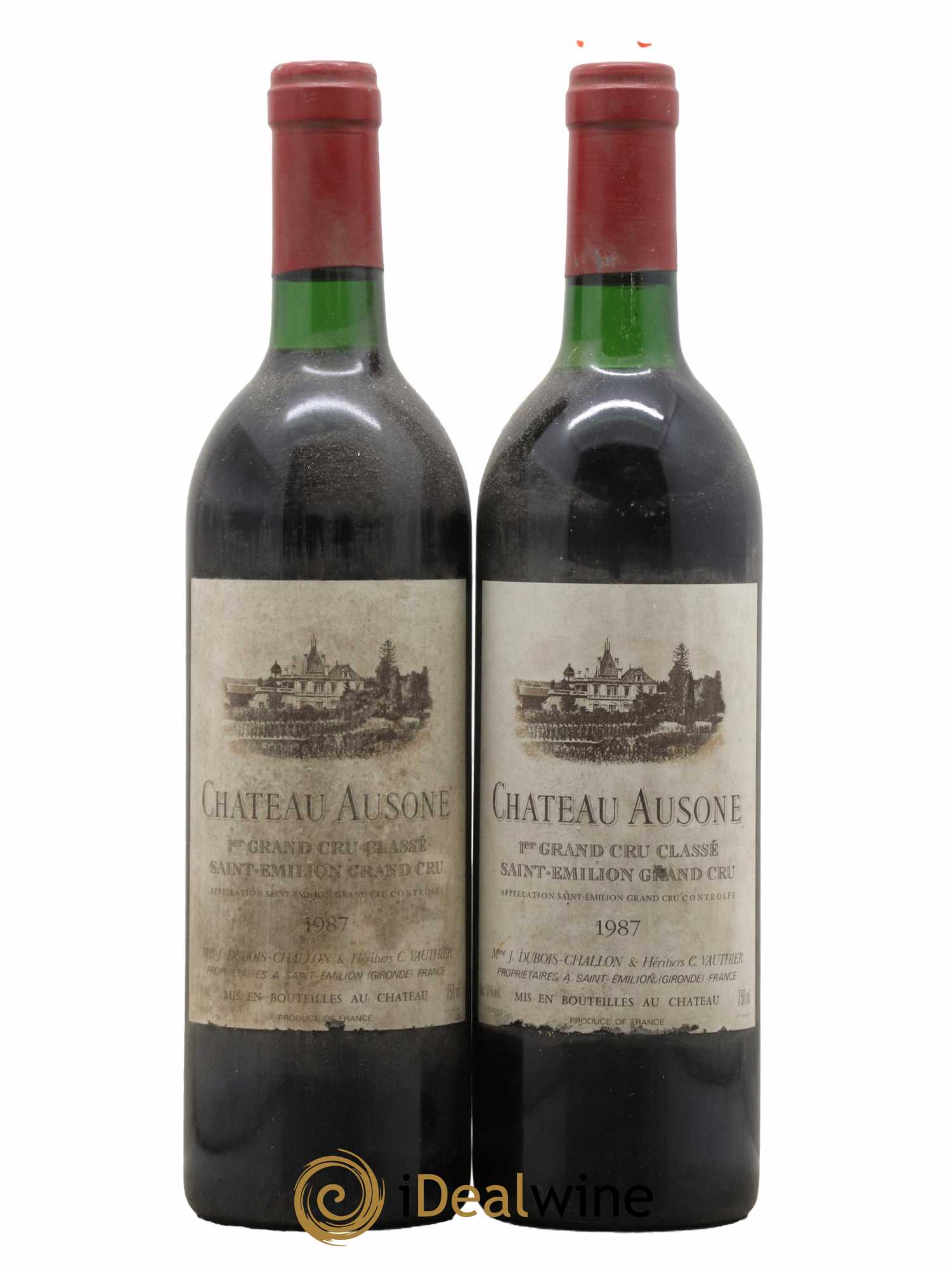 Château Ausone 1er Grand Cru Classé A 1987 - Lot de 2 bouteilles - 0