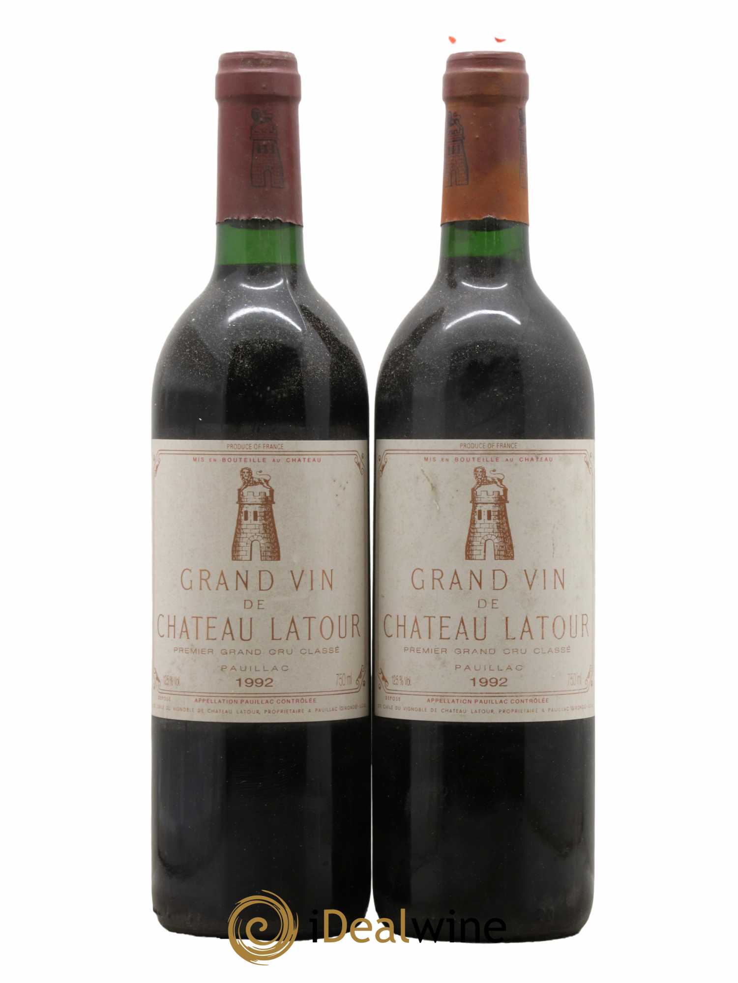 Château Latour 1er Grand Cru Classé 1992 - Lot de 2 bouteilles - 0