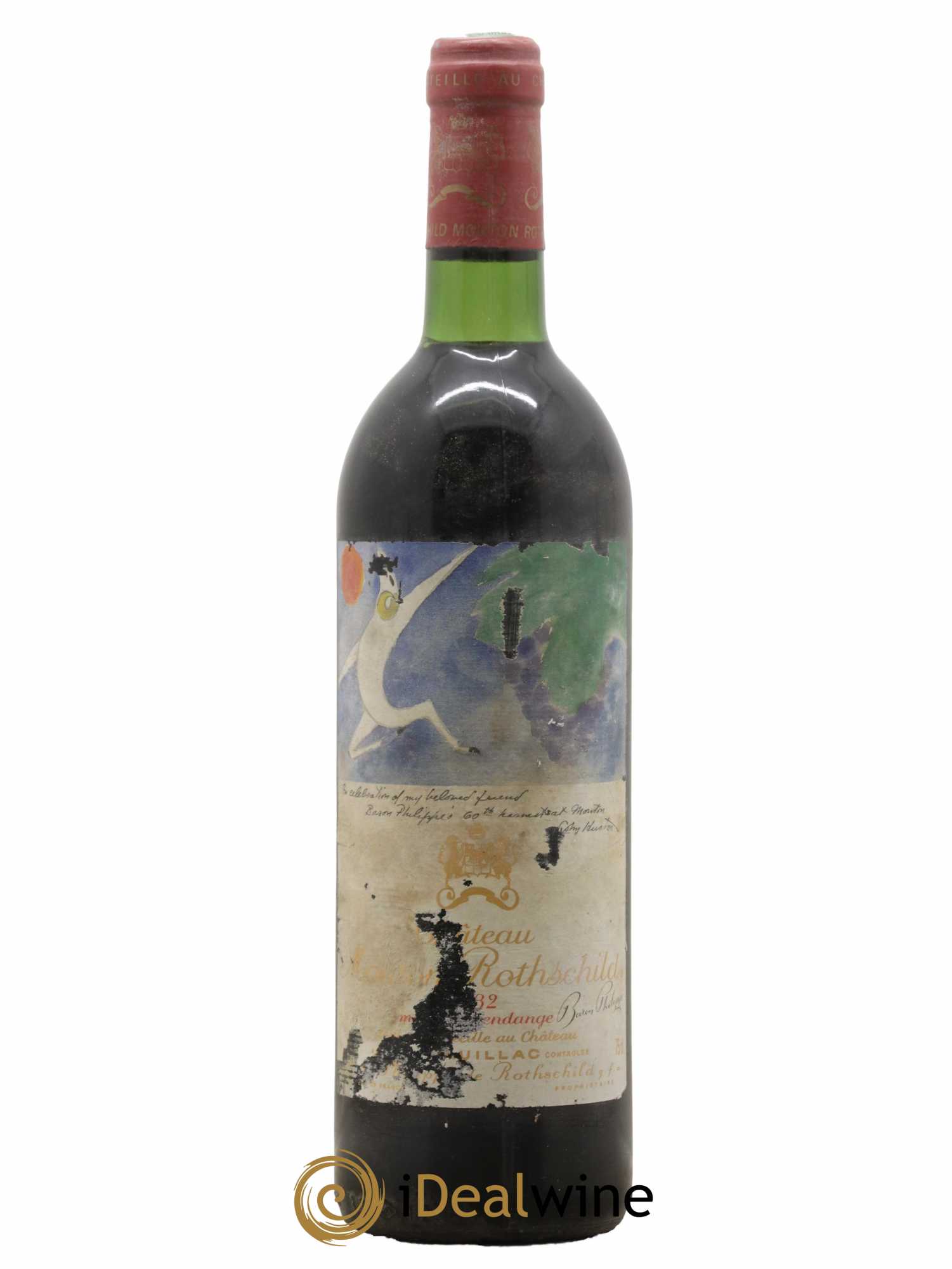 Château Mouton Rothschild 1er Grand Cru Classé 1982 - Lot de 1 bouteille - 0