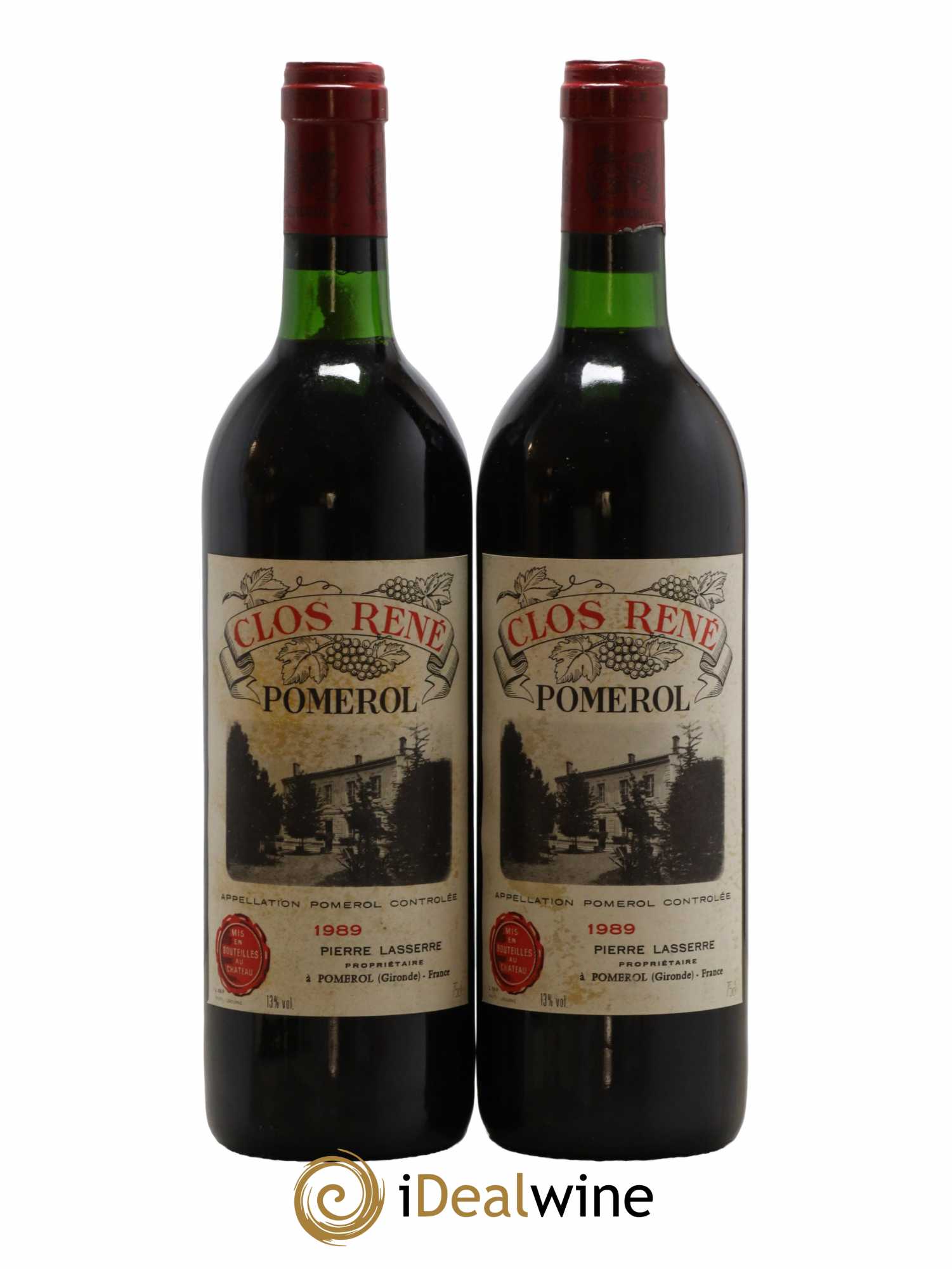 Clos René 1989 - Lot of 2 bottles - 0