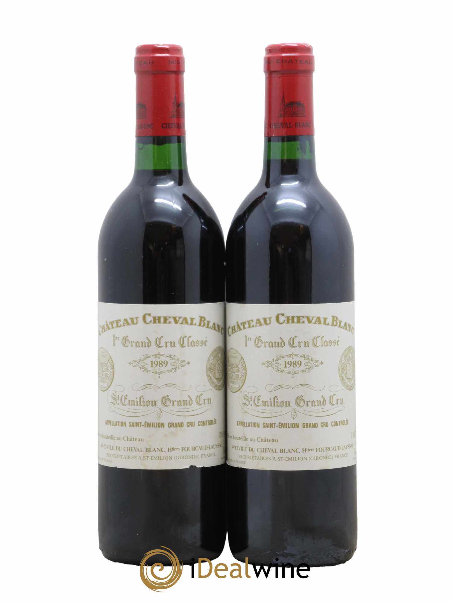 Château Cheval Blanc 1er Grand Cru Classé A 1989 - Lot de 2 bouteilles - 0
