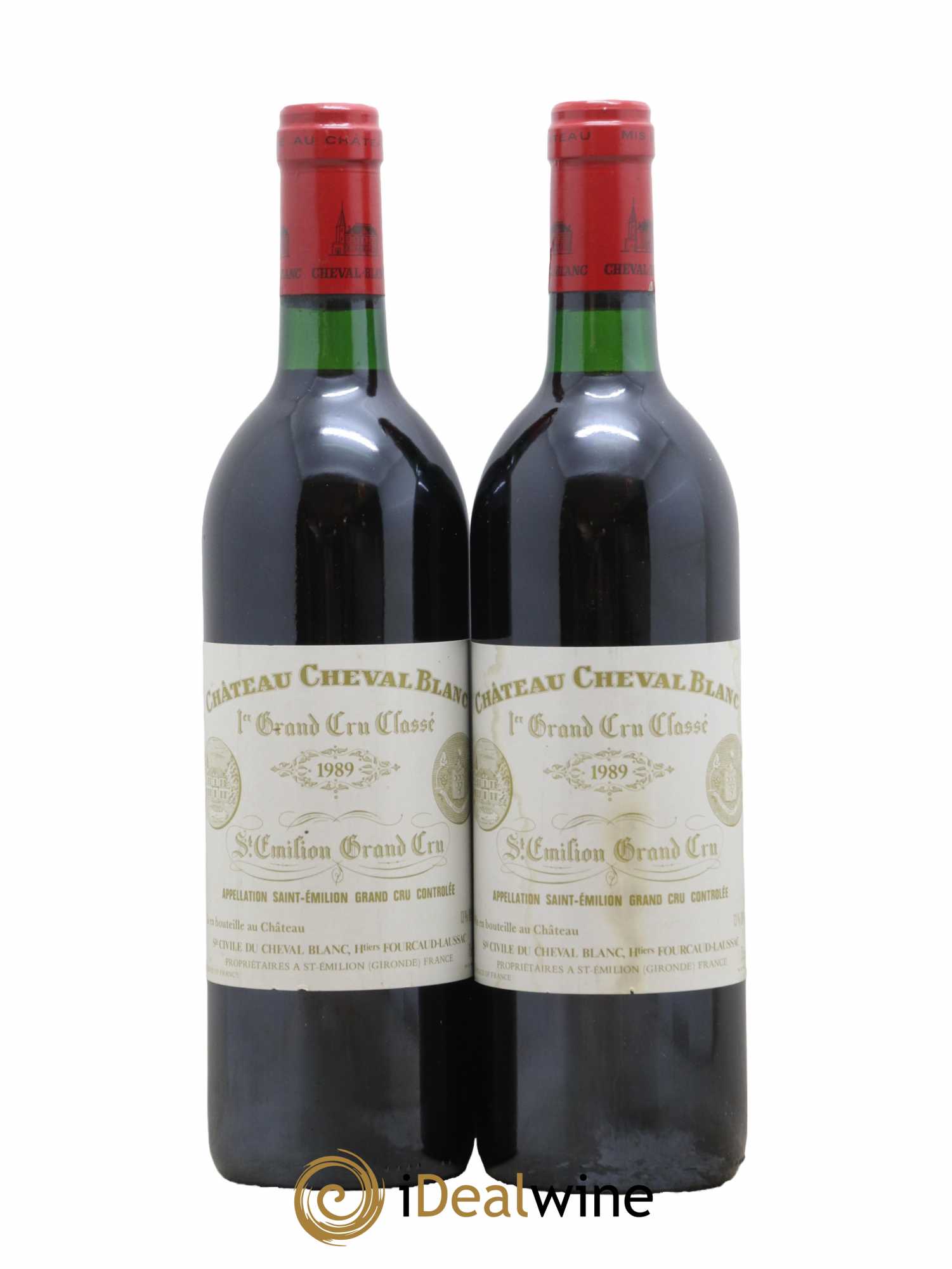 Château Cheval Blanc 1er Grand Cru Classé A 1989 - Lot de 2 bouteilles - 0