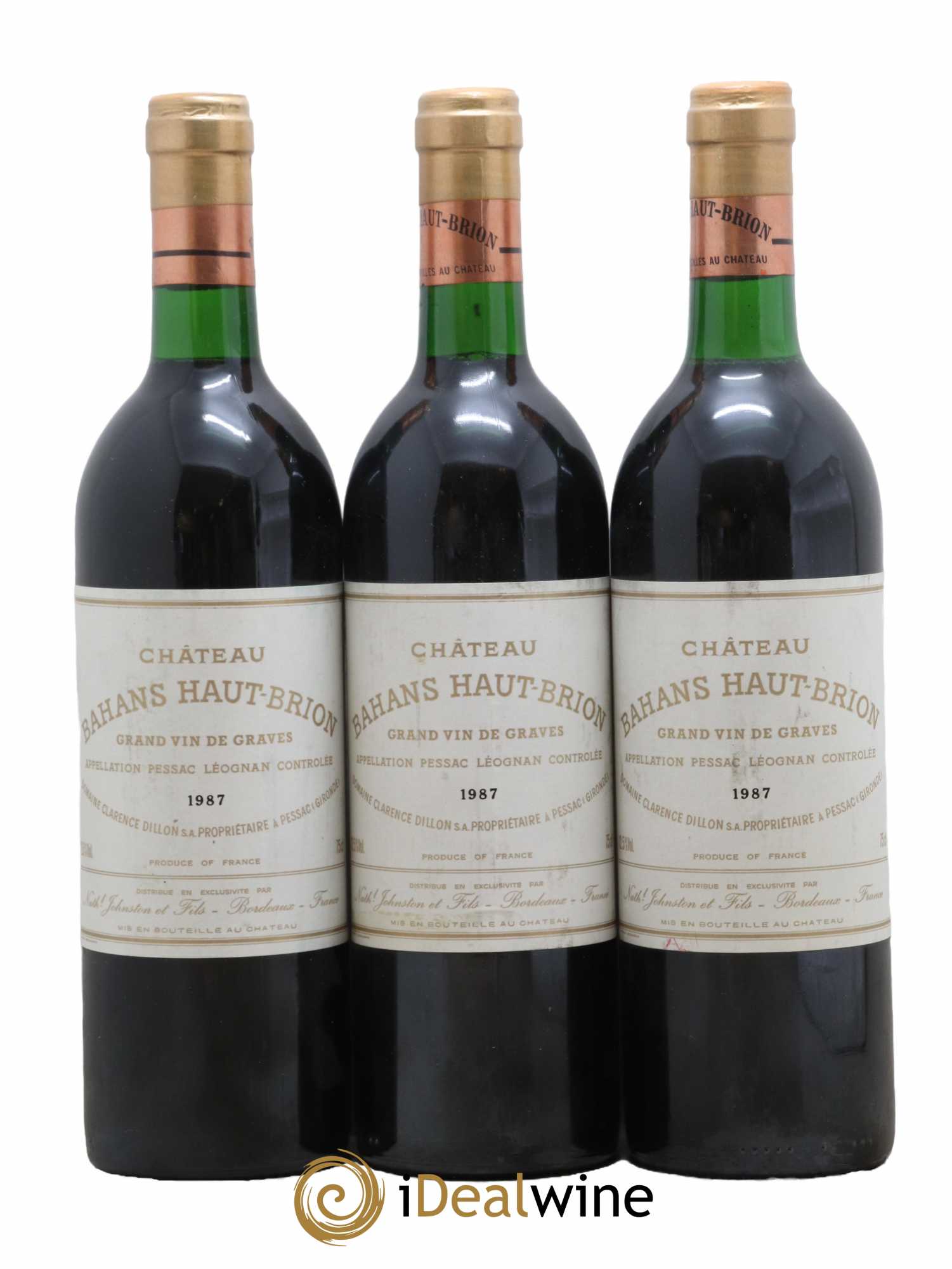 Clarence (Bahans) de Haut-Brion Second Vin 1987 - Lot de 3 bouteilles - 0