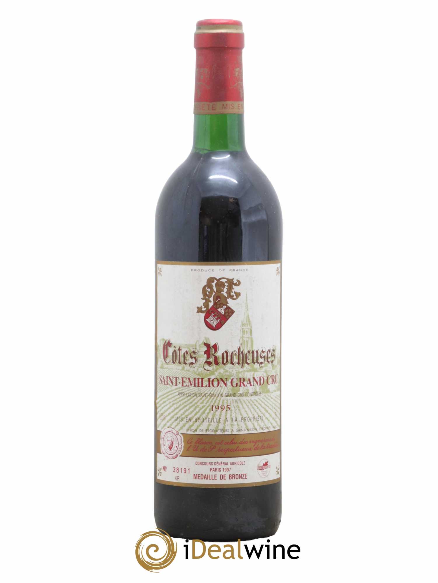 Saint-Émilion Grand Cru Côtes Rocheuses 1995 - Lot de 1 bouteille - 0