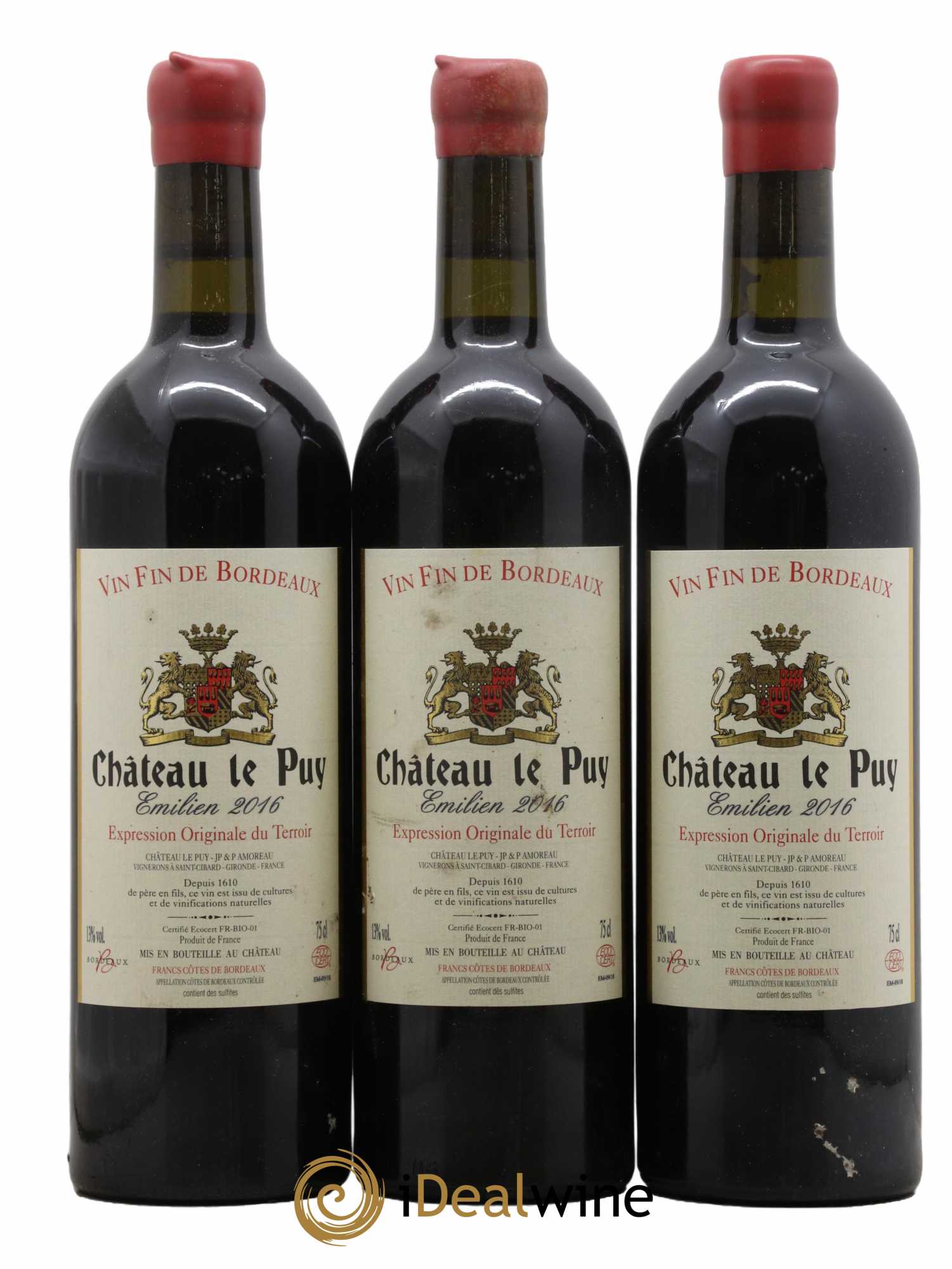 Le Puy - Cuvée Emilien 2016 - Lot de 3 bouteilles - 0