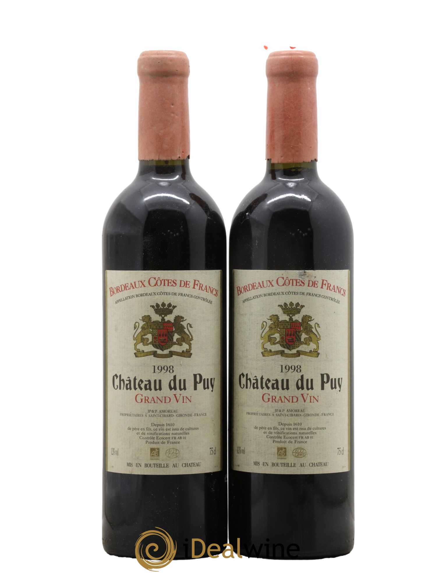 Château Le Puy 1998 - Lot de 2 bouteilles - 0