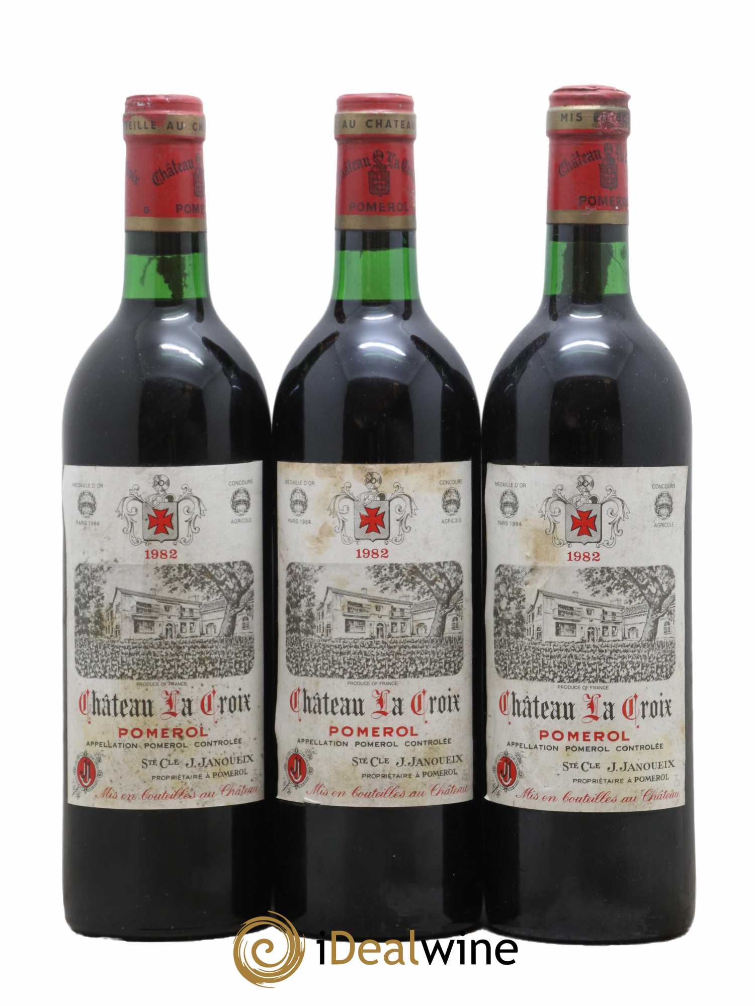 Château la Croix 1982 - Lot de 3 bouteilles - 0