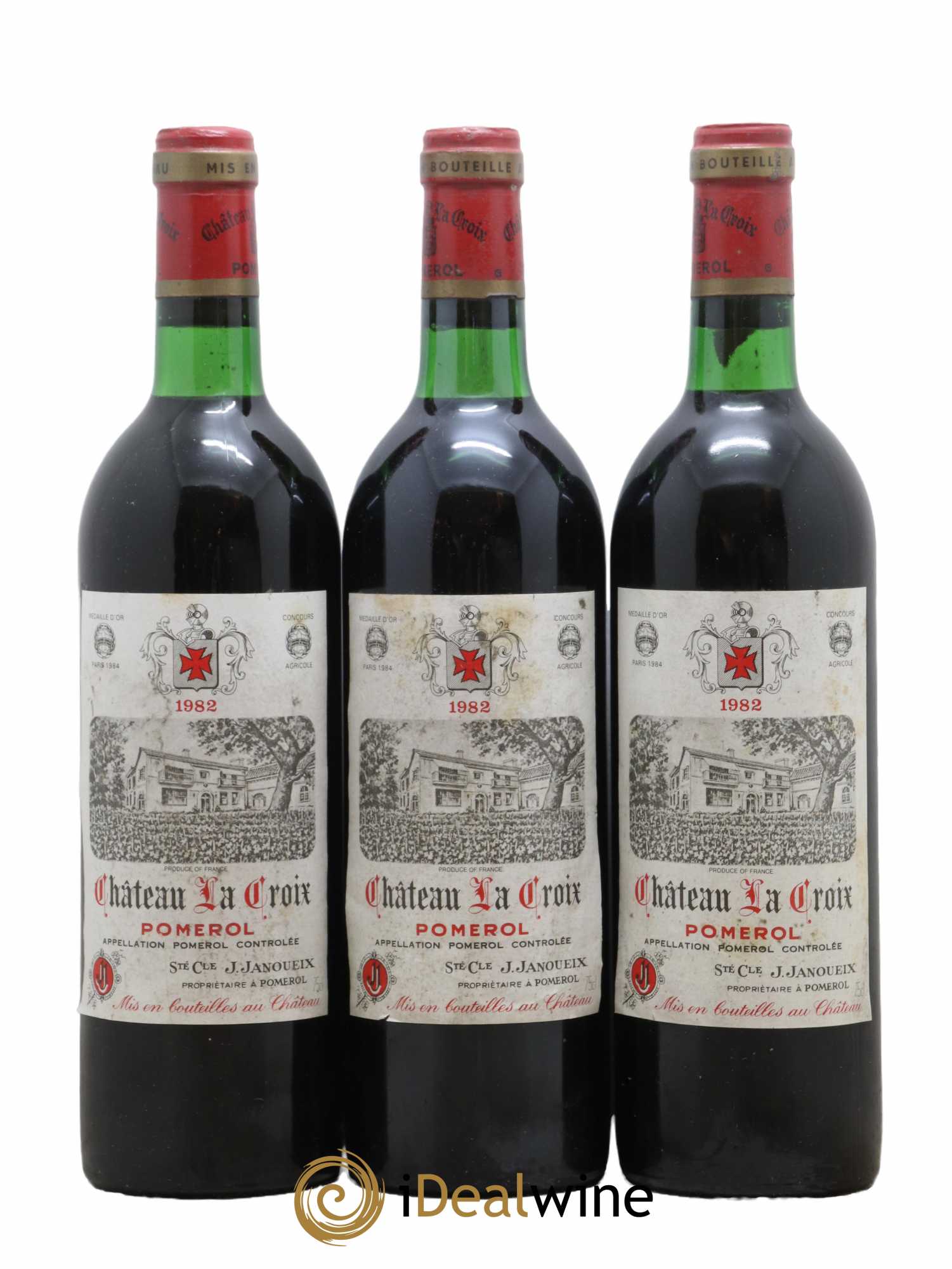 Château la Croix 1982 - Lot de 3 bouteilles - 0