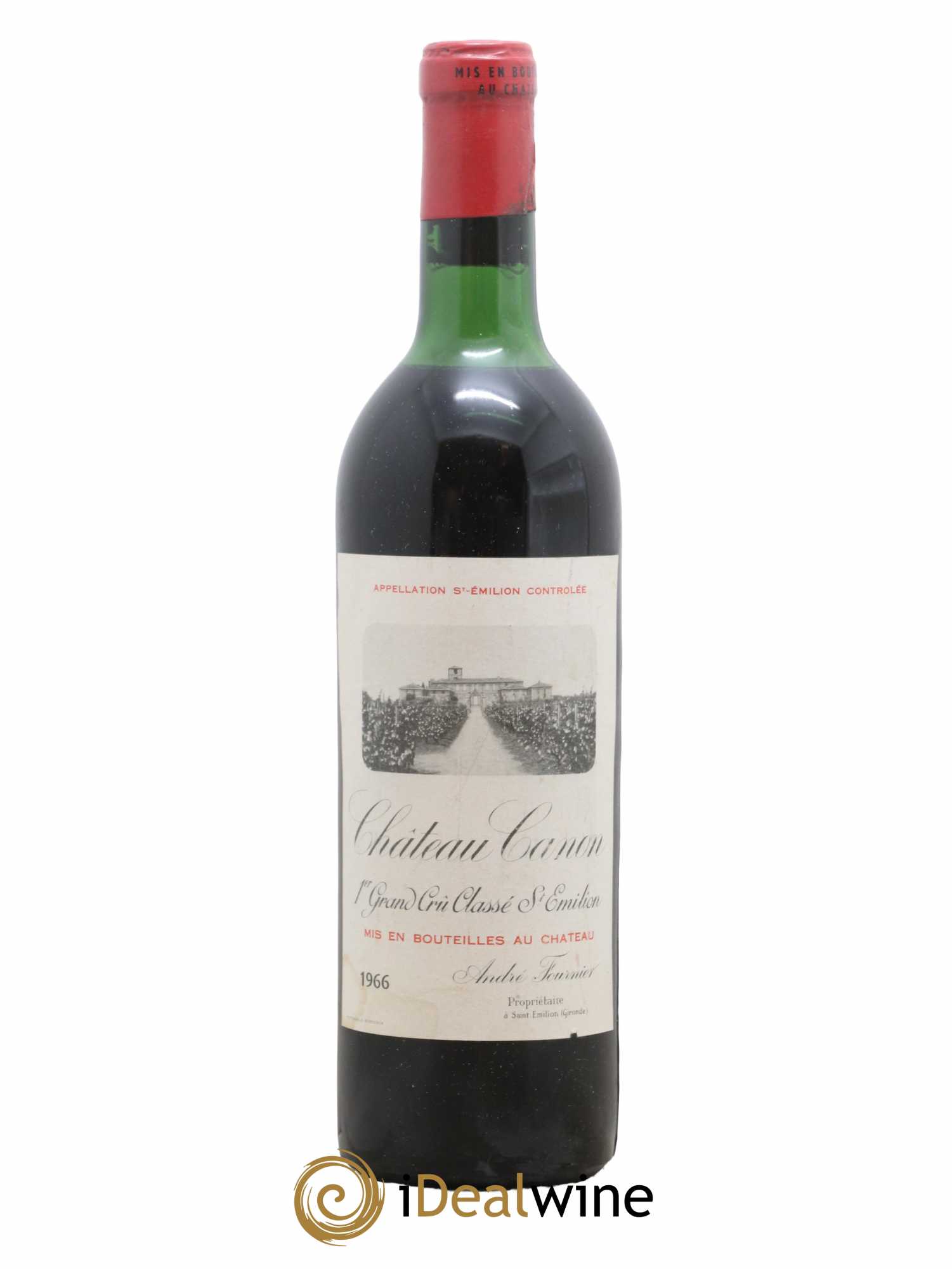 Château Canon 1er Grand Cru Classé B 1966 - Lot de 1 bouteille - 0