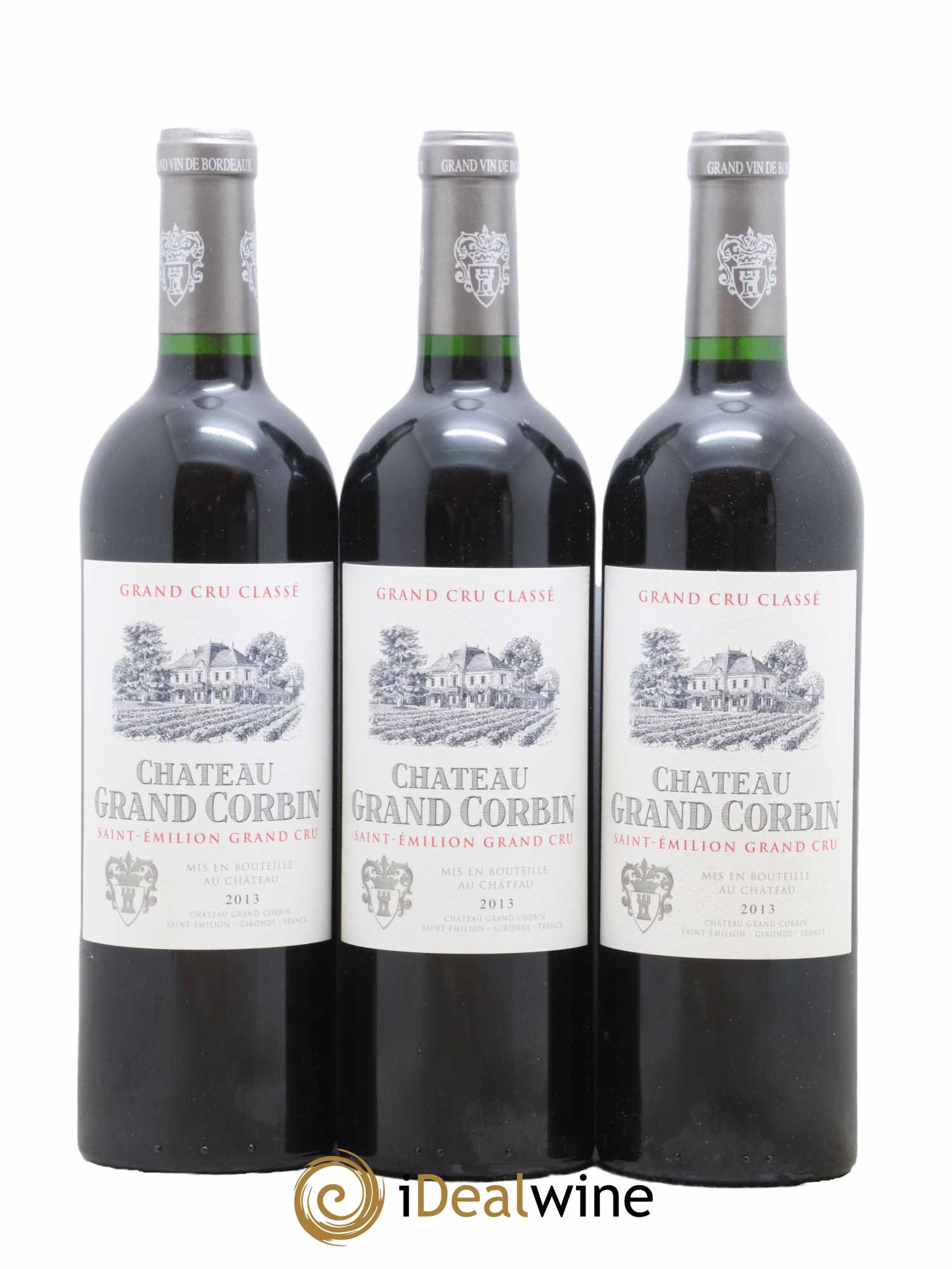 Château Grand Corbin Grand Cru Classé 2013 - Lot of 12 bottles - 2