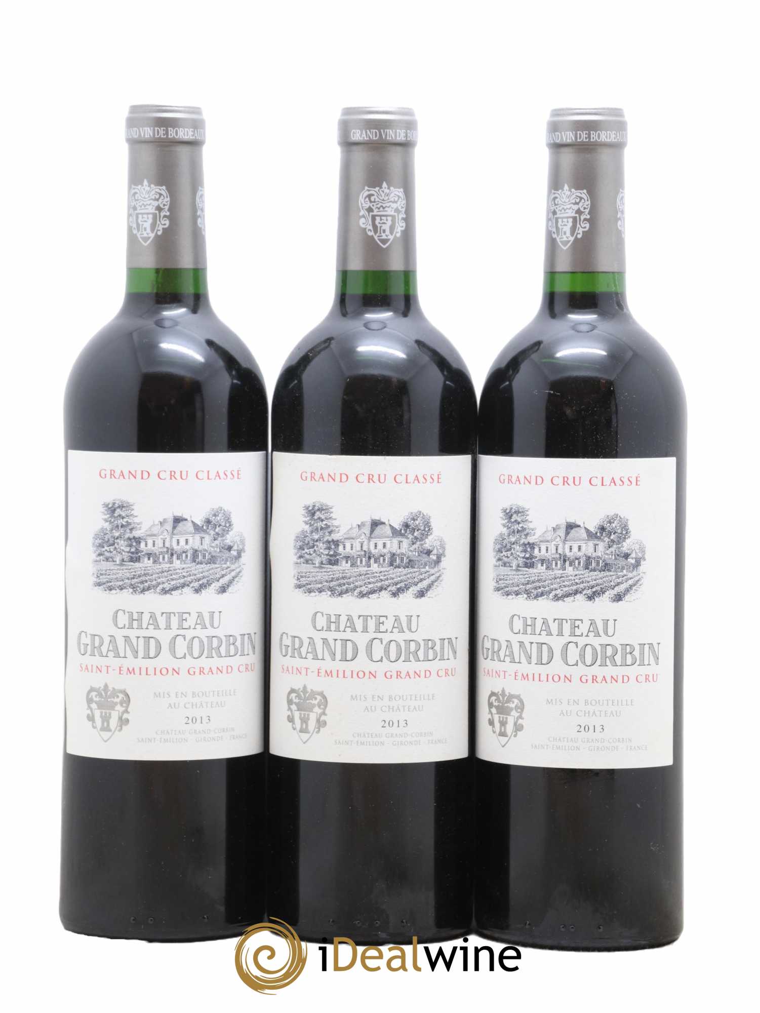 Château Grand Corbin Grand Cru Classé 2013 - Lot of 12 bottles - 3
