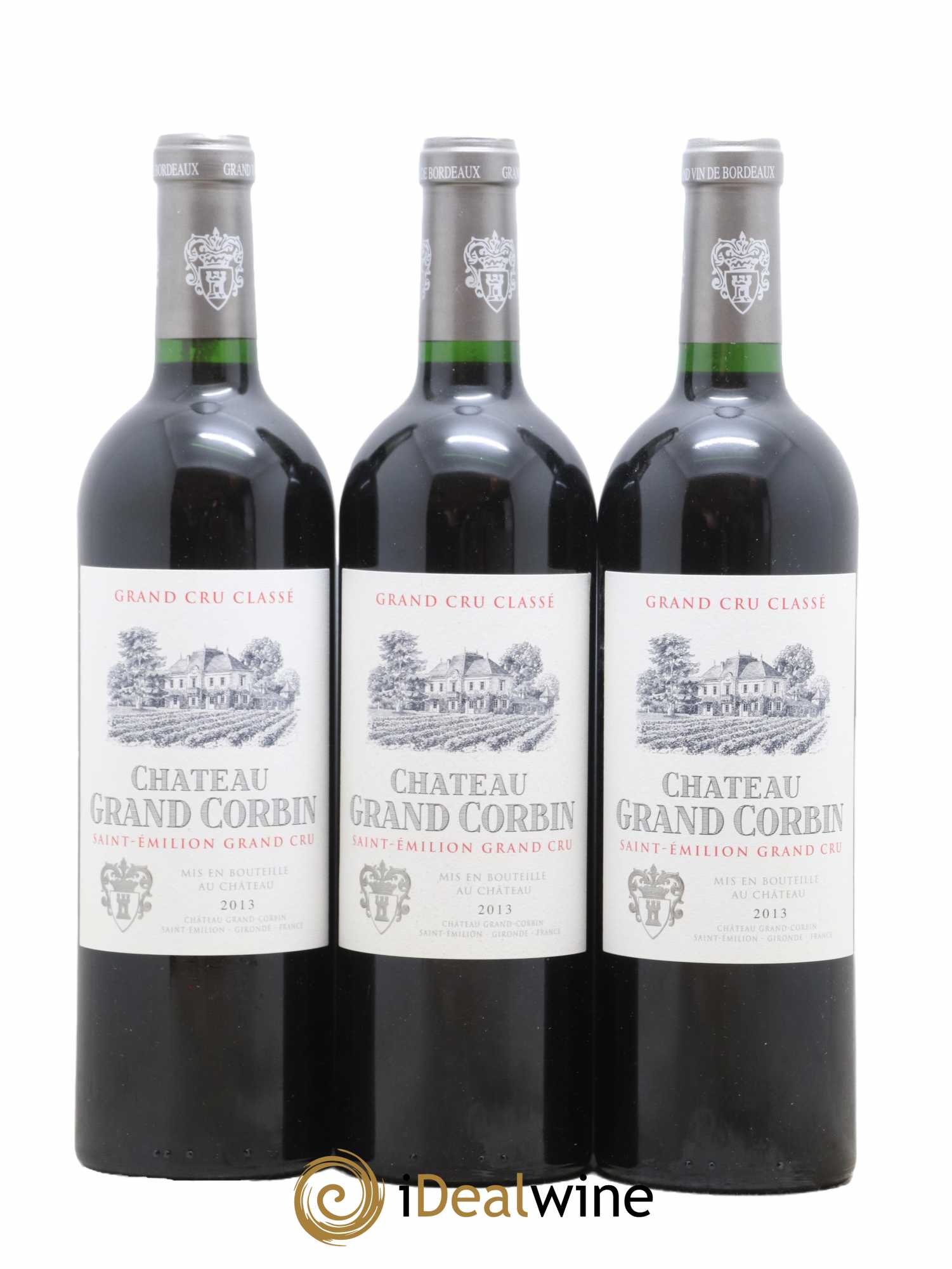 Château Grand Corbin Grand Cru Classé 2013 - Lot of 12 bottles - 4