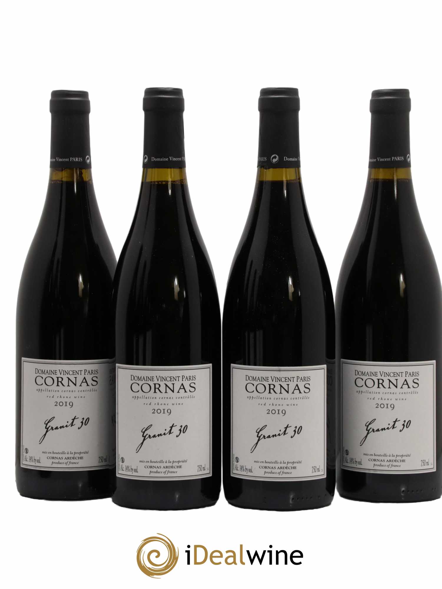 Cornas Granit 30 Vincent Paris 2019 - Lot de 4 bouteilles - 0