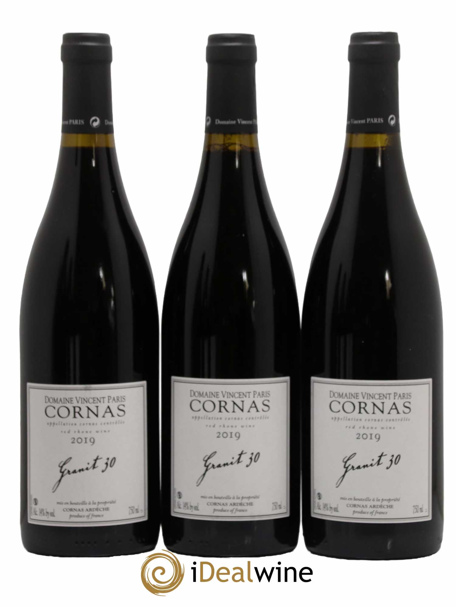 Cornas Granit 30 Vincent Paris 2019 - Lot de 3 bouteilles - 0