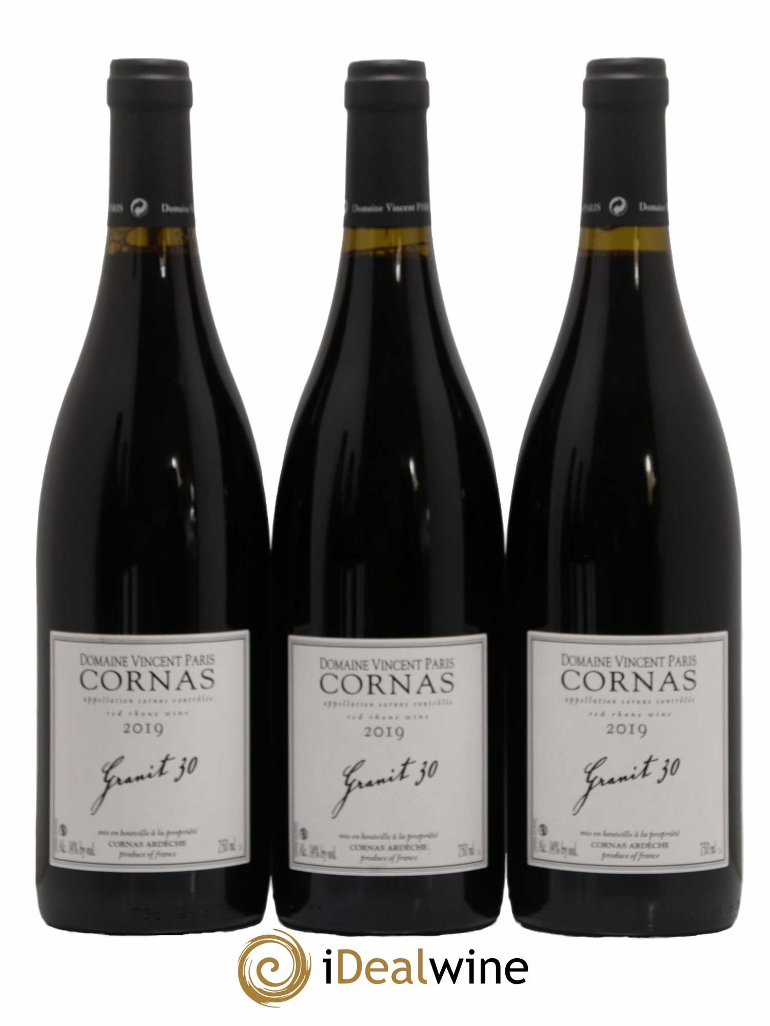 Cornas Granit 30 Vincent Paris 2019 - Lot de 3 bouteilles - 0