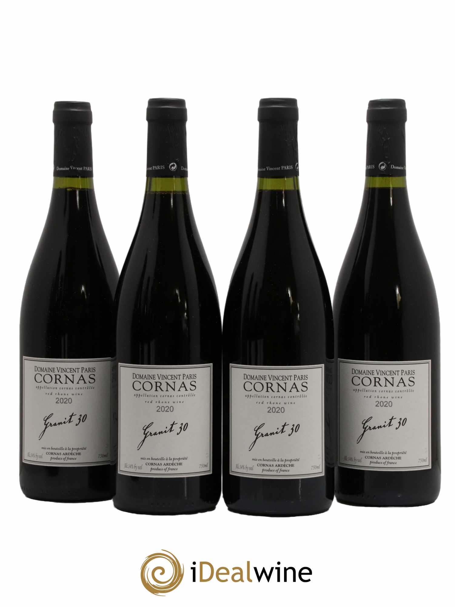 Cornas Granit 30 Vincent Paris 2020 - Lot de 4 bouteilles - 0