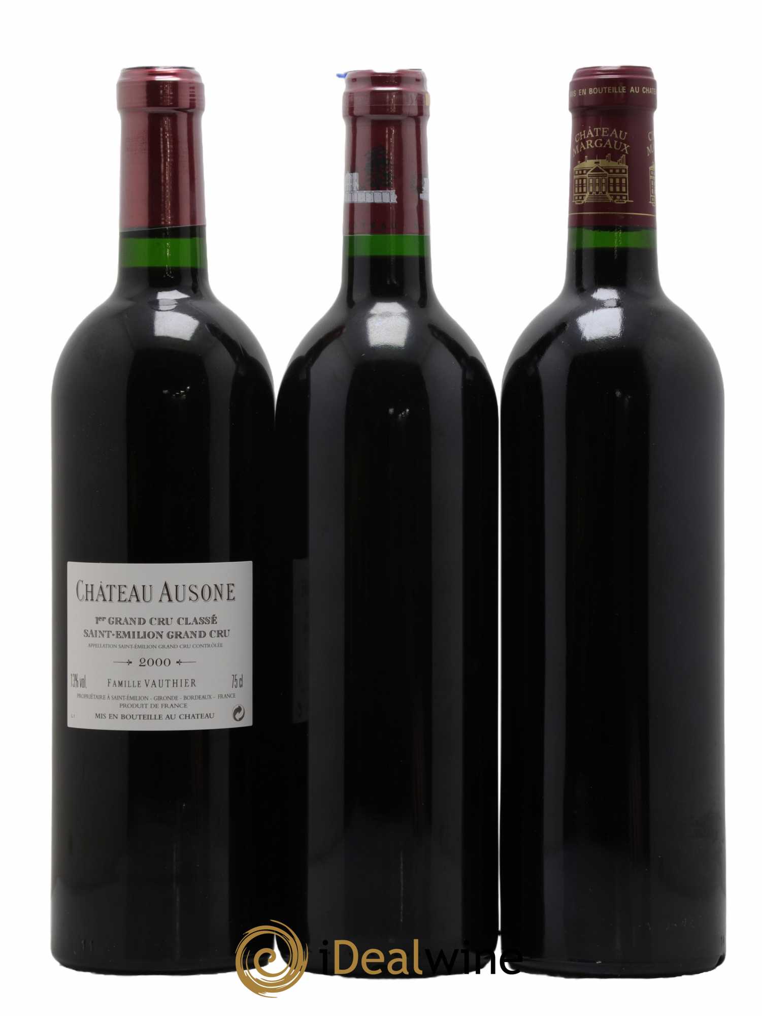 Caisse Duclot Château Ausone, Château Lafite Rothschild, Château Margaux,Château Haut-Brion, Château Mouton Rothschild, Château Petrus, Château La Mission Haut-Brion, Château Latour, Château Cheval Blanc 2000 - Lot of 9 bottles - 2
