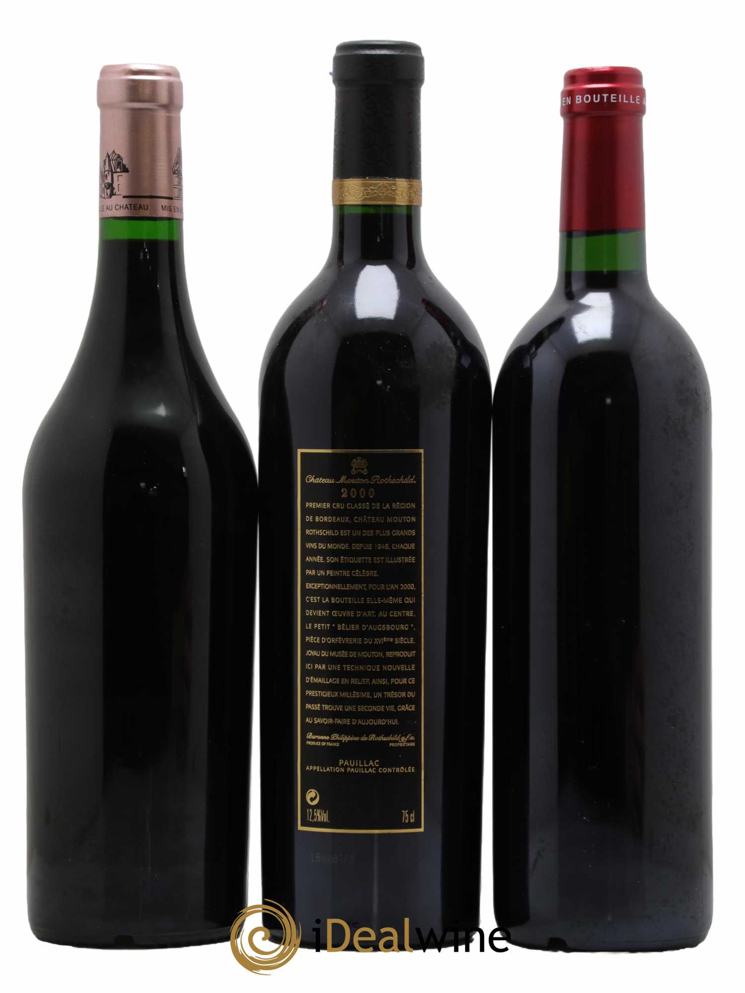 Caisse Duclot Château Ausone, Château Lafite Rothschild, Château Margaux,Château Haut-Brion, Château Mouton Rothschild, Château Petrus, Château La Mission Haut-Brion, Château Latour, Château Cheval Blanc 2000 - Lot of 9 bottles - 4