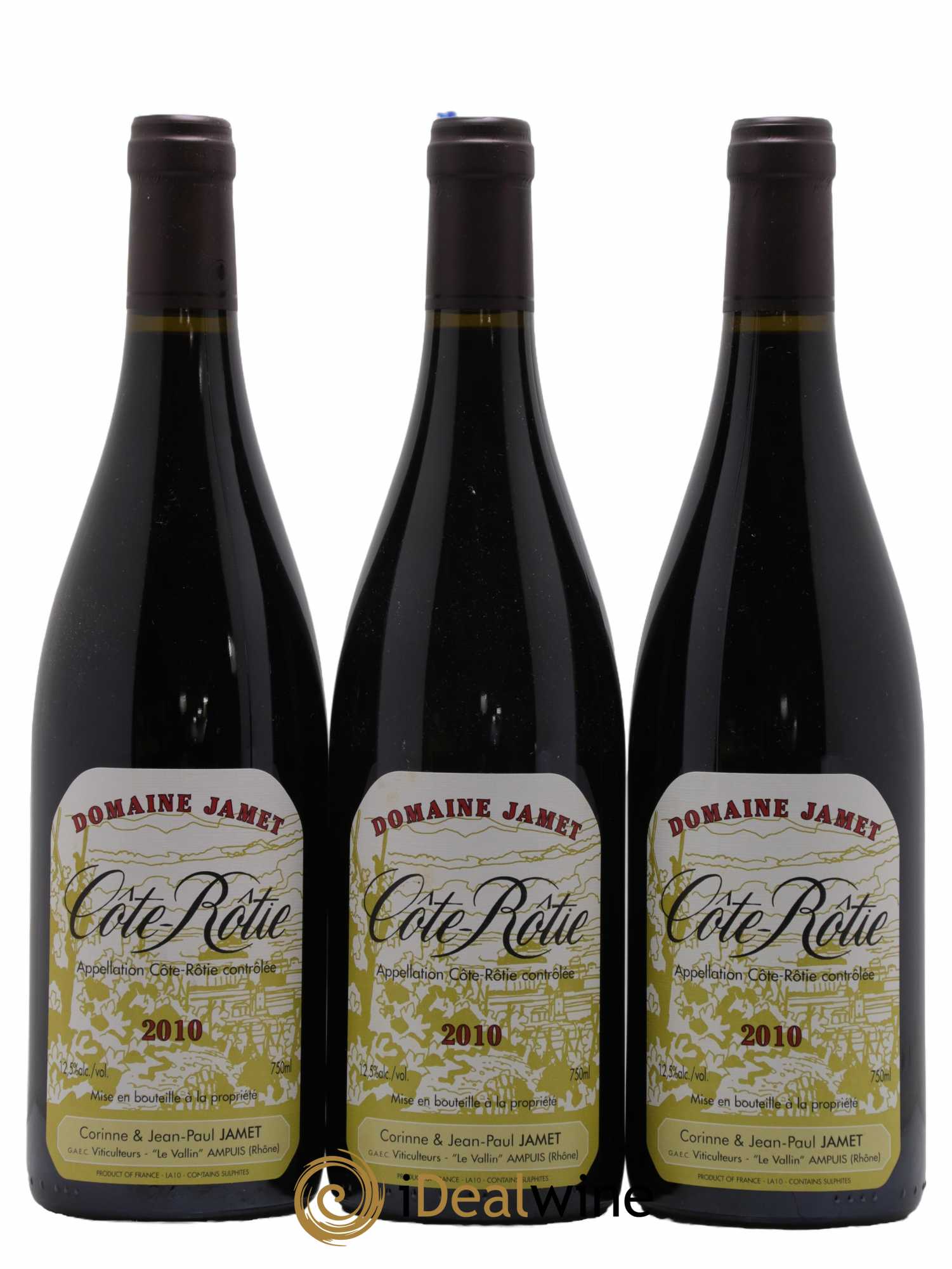 Côte-Rôtie Jamet (Domaine) 2010 - Lot de 3 bouteilles - 0