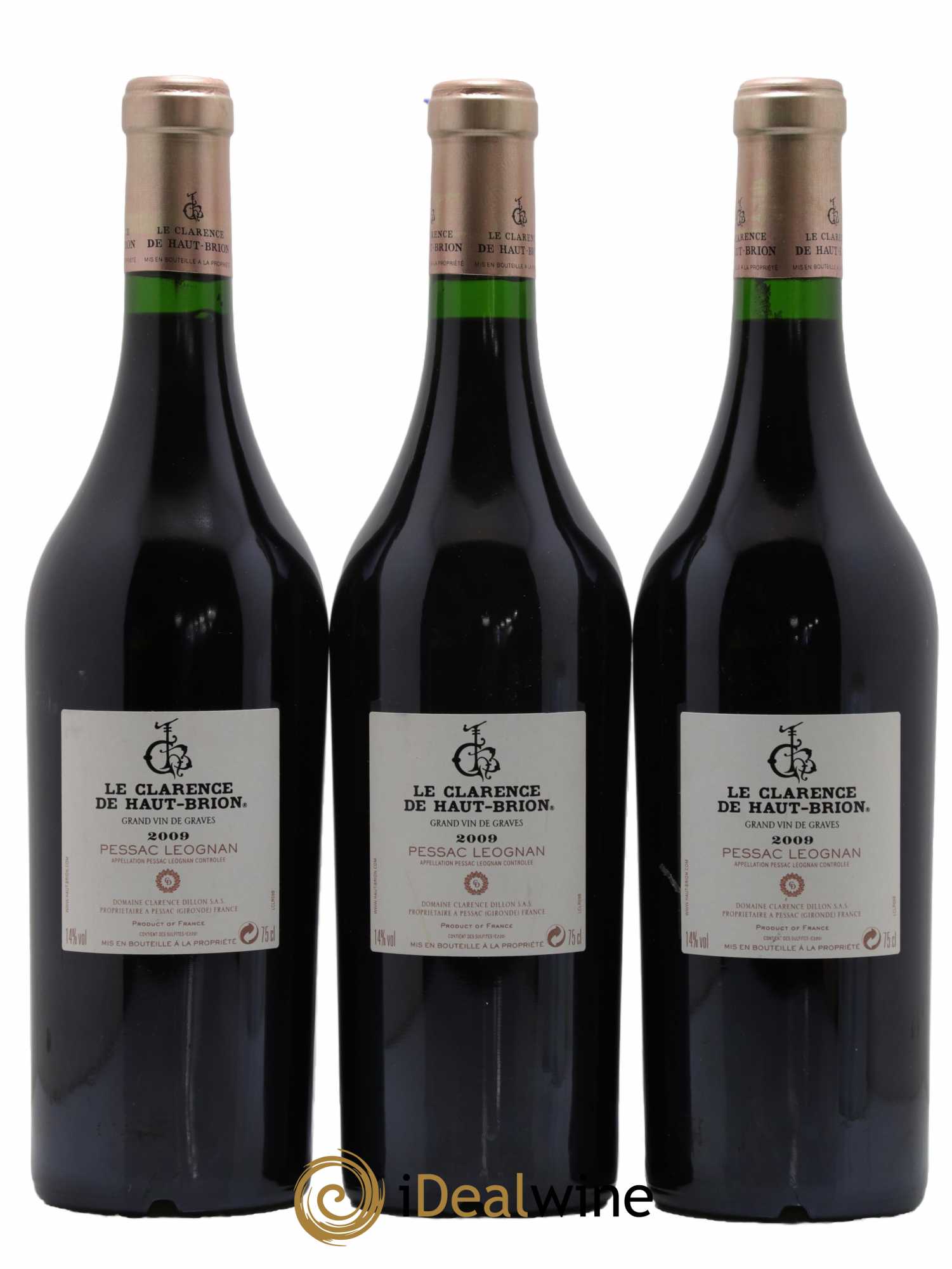 Clarence (Bahans) de Haut-Brion Second Vin 2009 - Lot de 3 bouteilles - 1