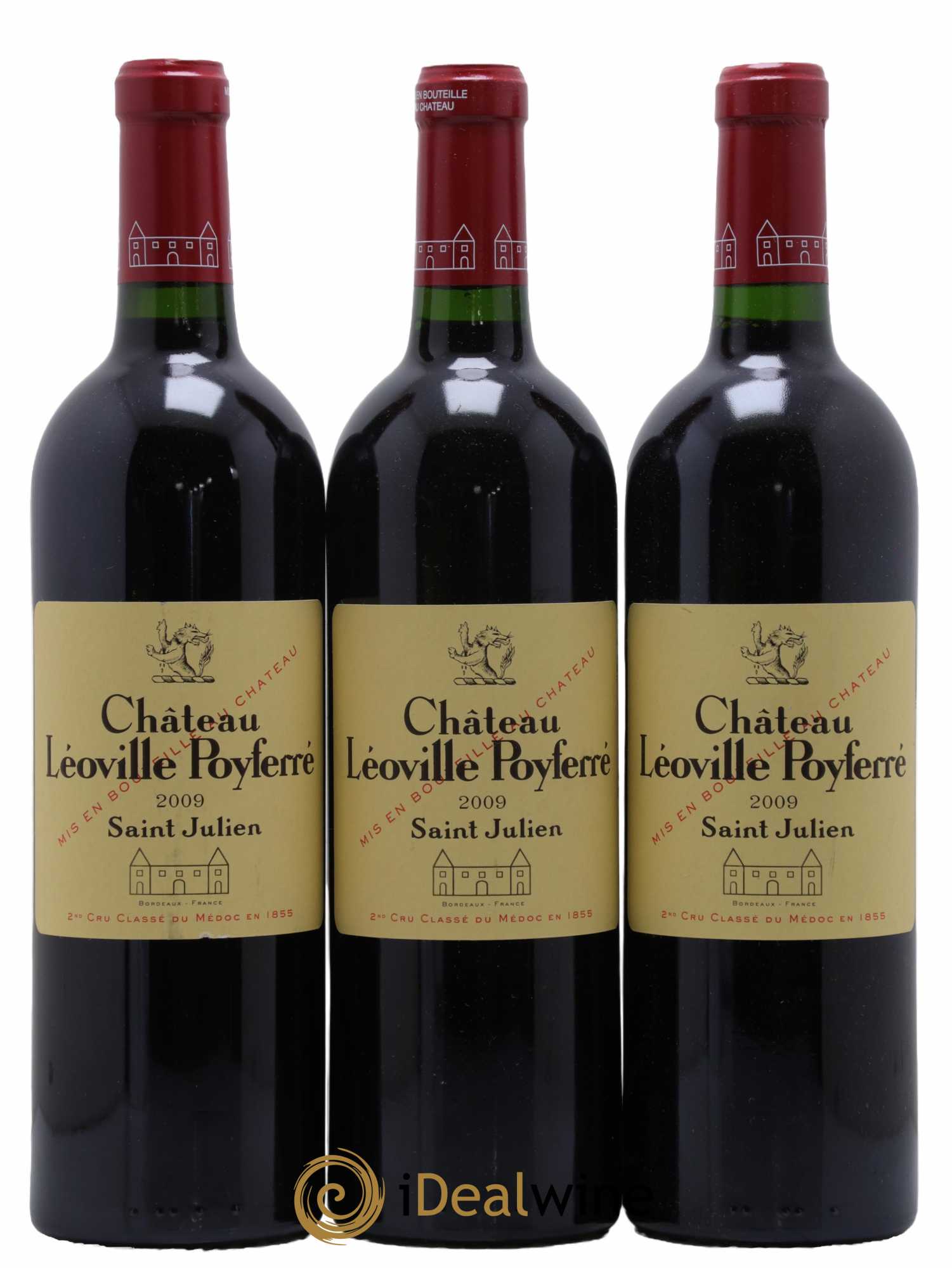 Château Léoville Poyferré 2ème Grand Cru Classé 2009 - Lot de 3 bouteilles - 0