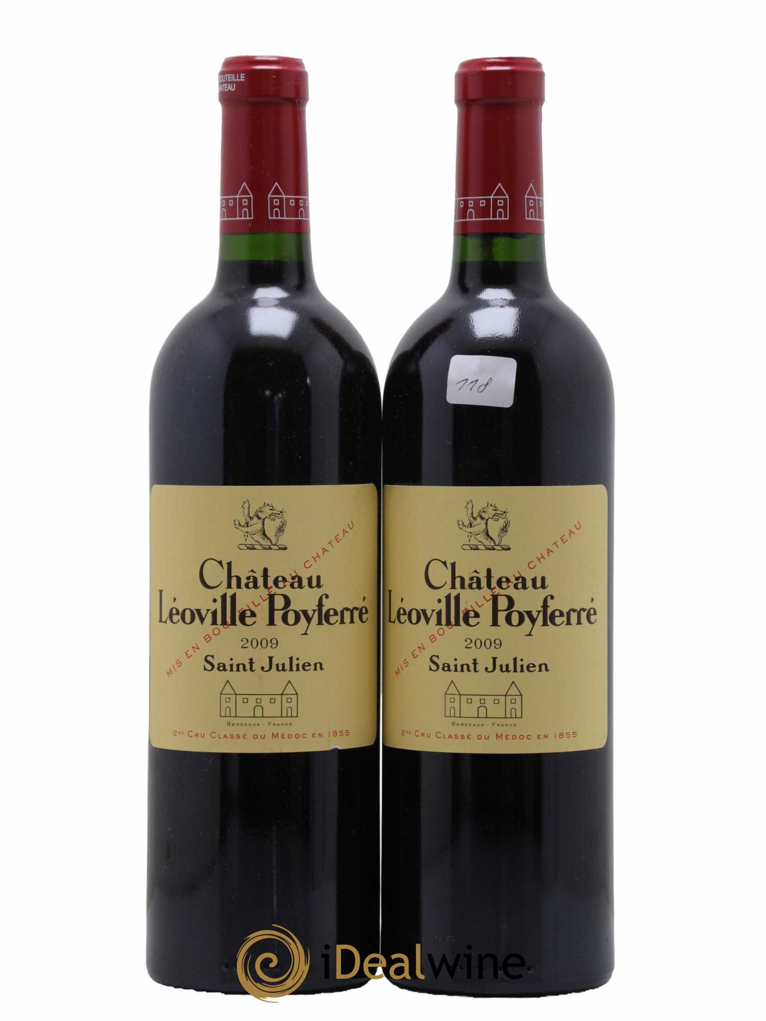 Château Léoville Poyferré 2ème Grand Cru Classé 2009 - Lot de 2 bouteilles - 0